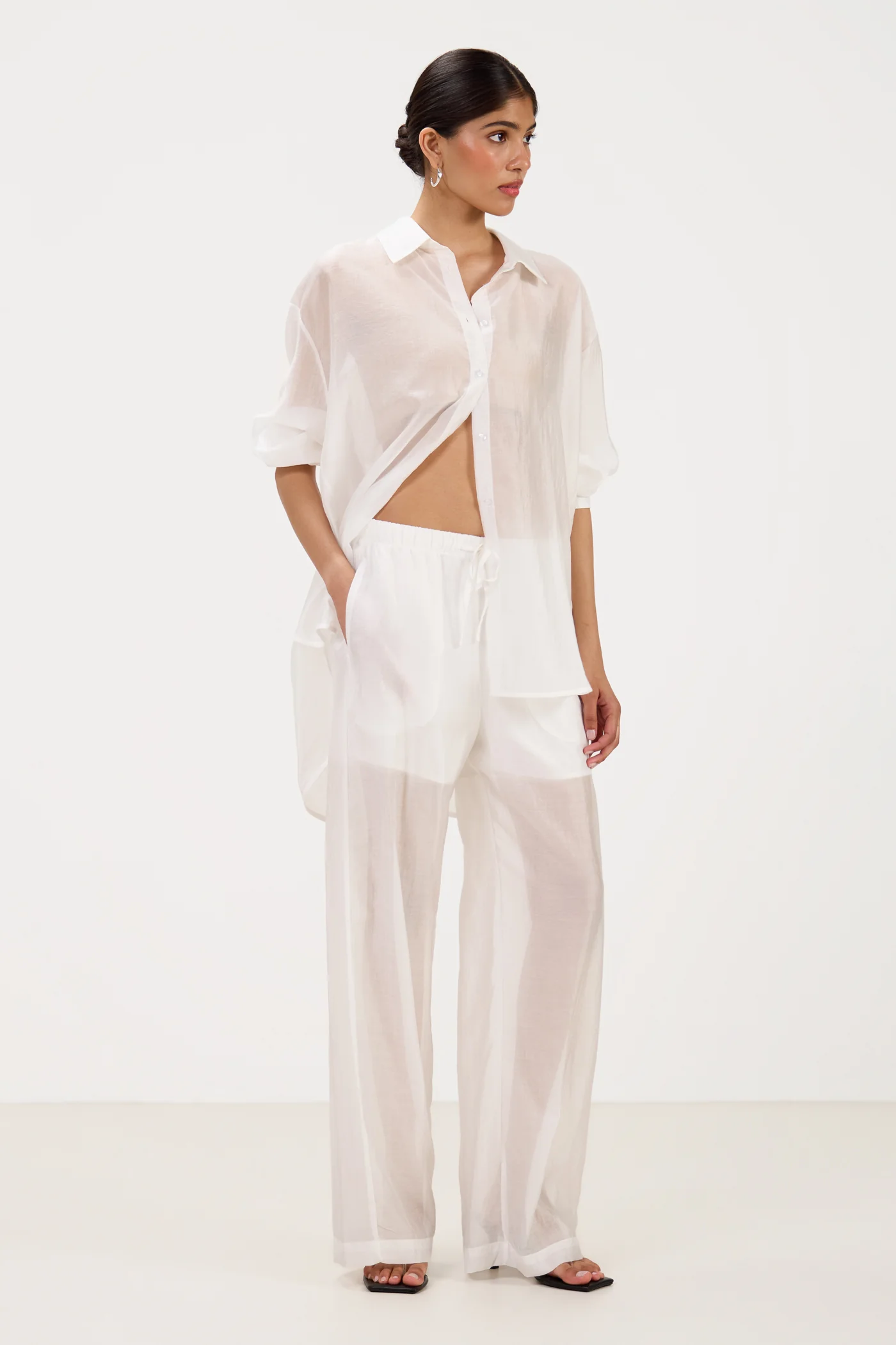 Jemima Oversized Shirt | White - Image 3