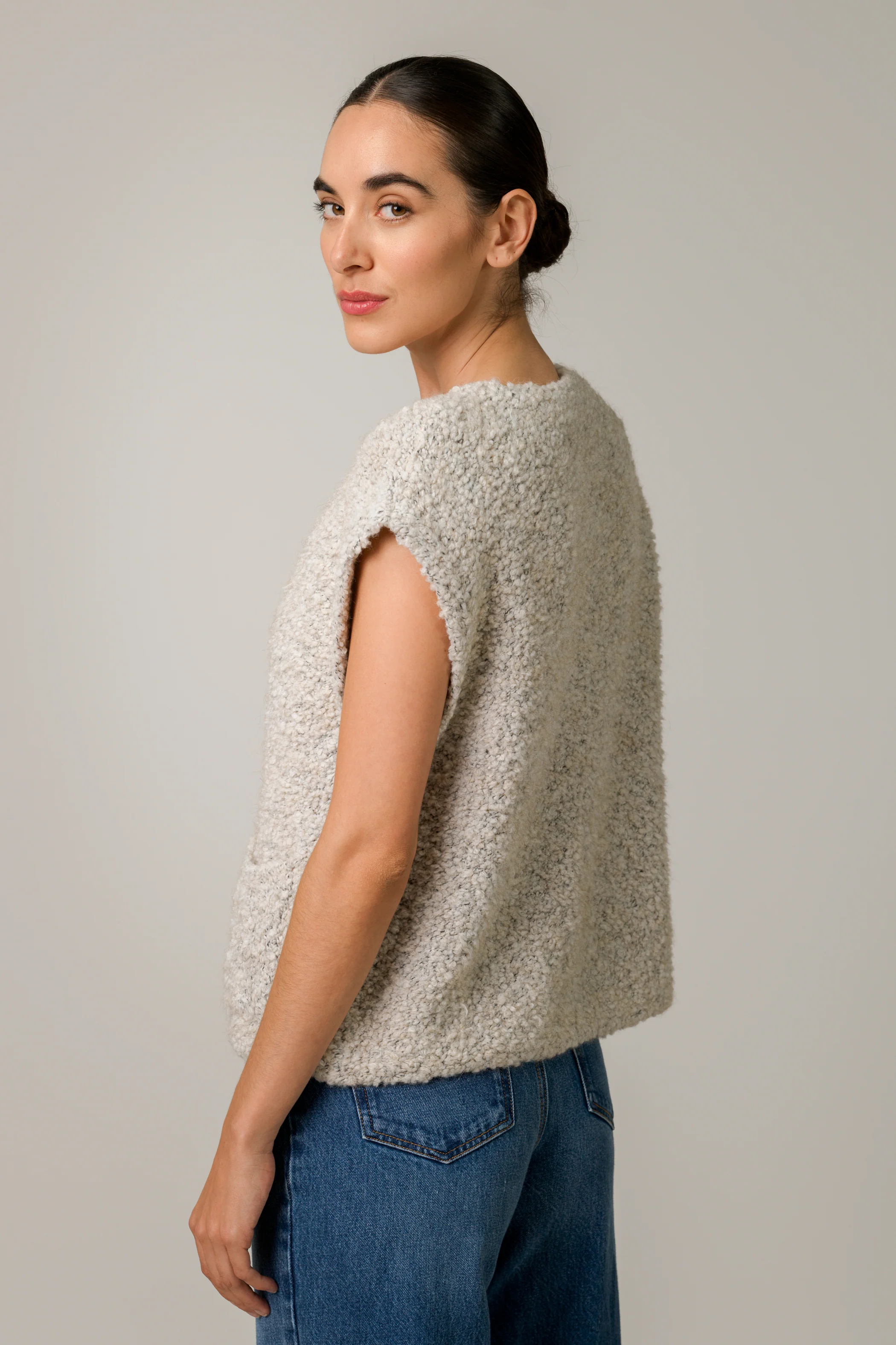 Josie Knitted Gilet | Oatmeal - Image 5