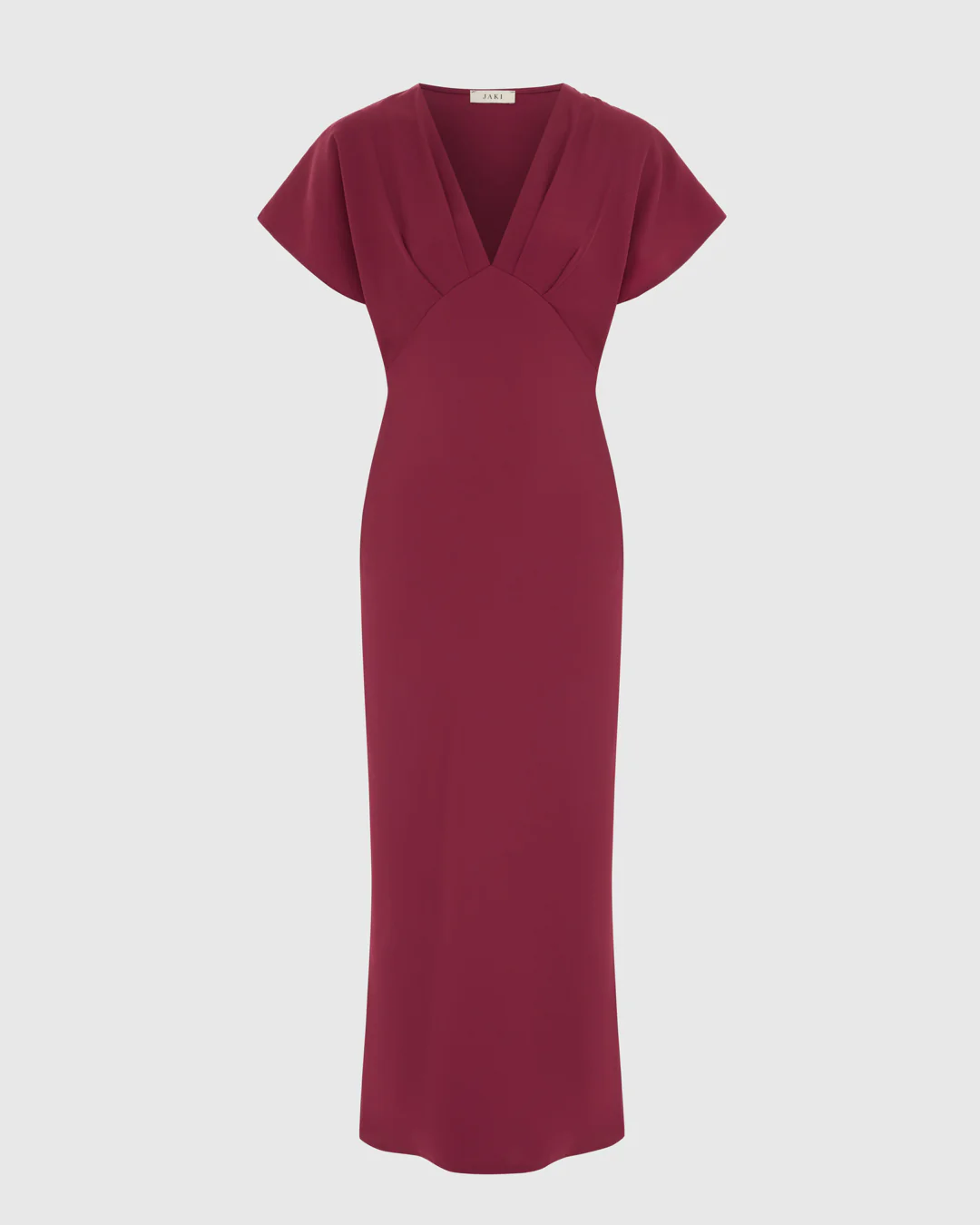 Juliette V Neck Dress | Burgundy - Image 2