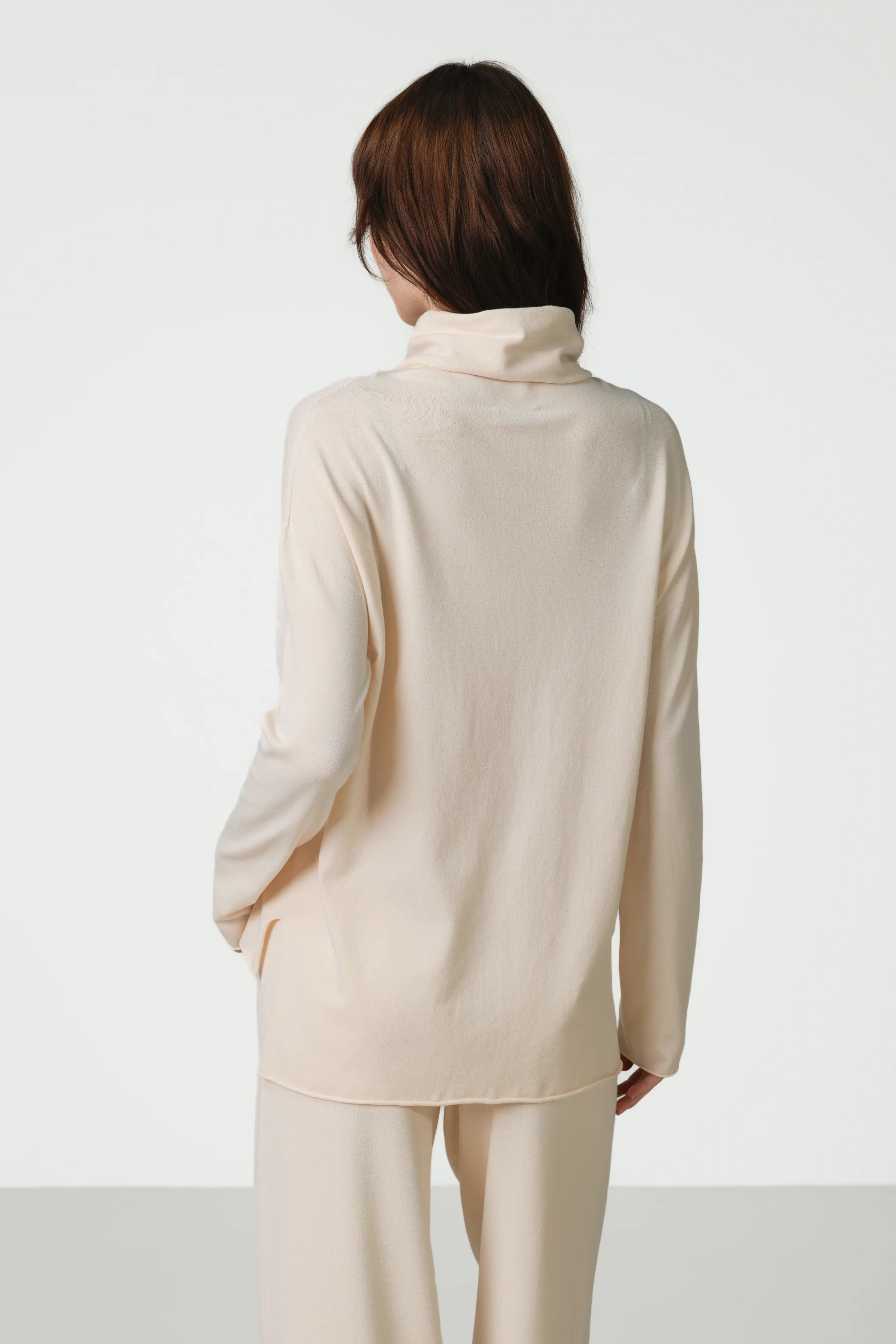 Kaia Roll Neck | Cream | Fine Knit - Image 5