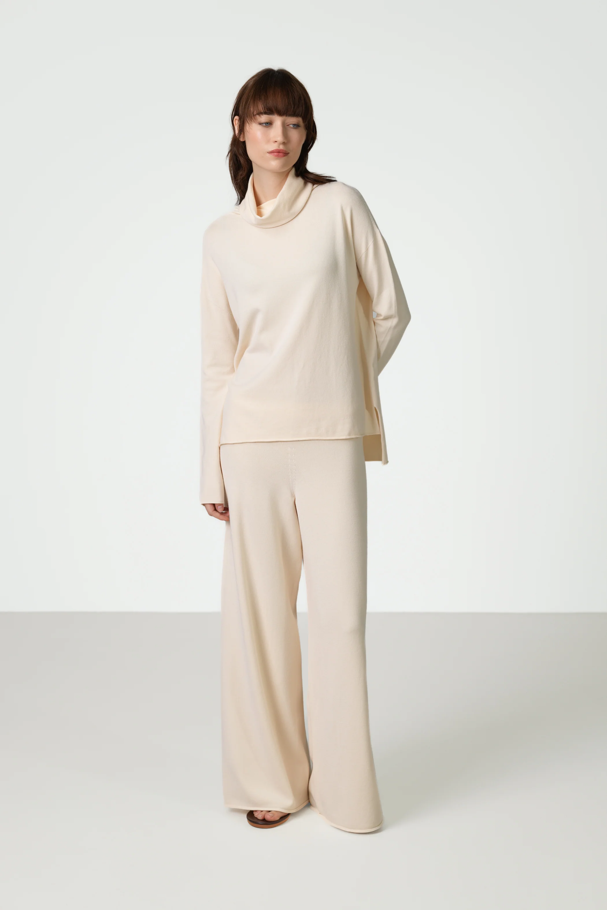 Kaia Roll Neck | Cream | Fine Knit - Image 7