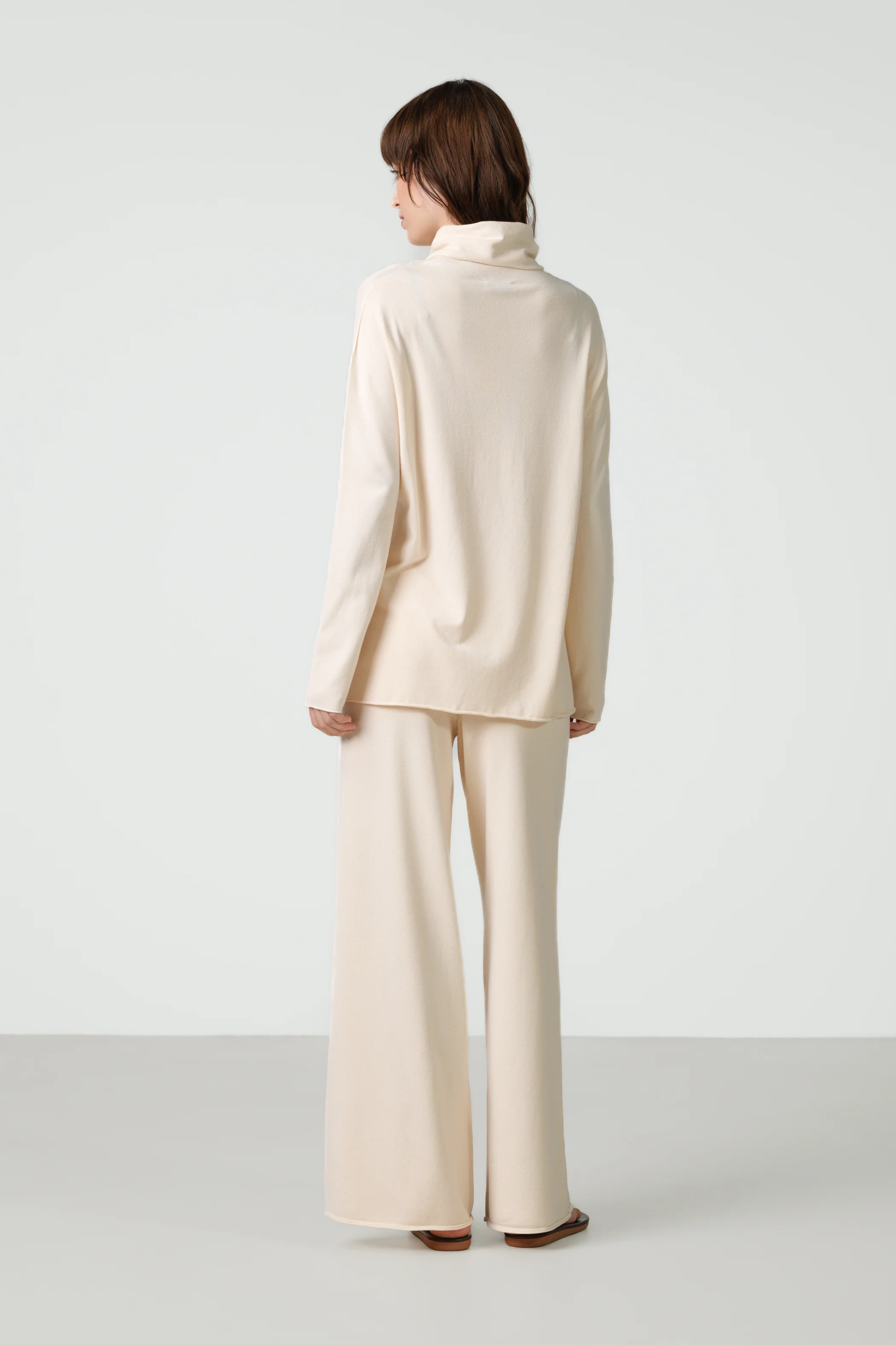 Kaia Roll Neck | Cream | Fine Knit - Image 9