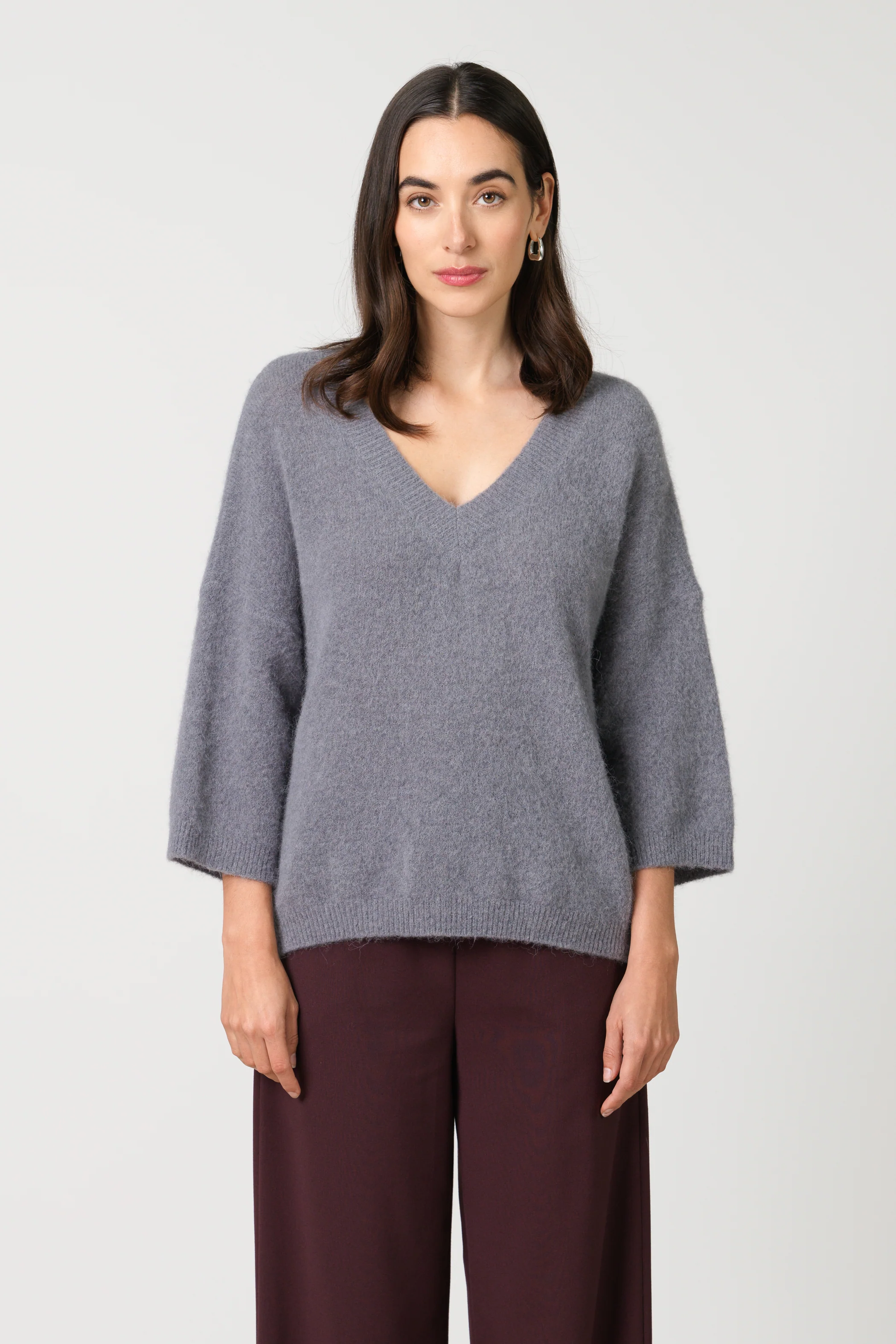 Kelly Sweater | Grey | Alpaca-Wool Blend - Image 3