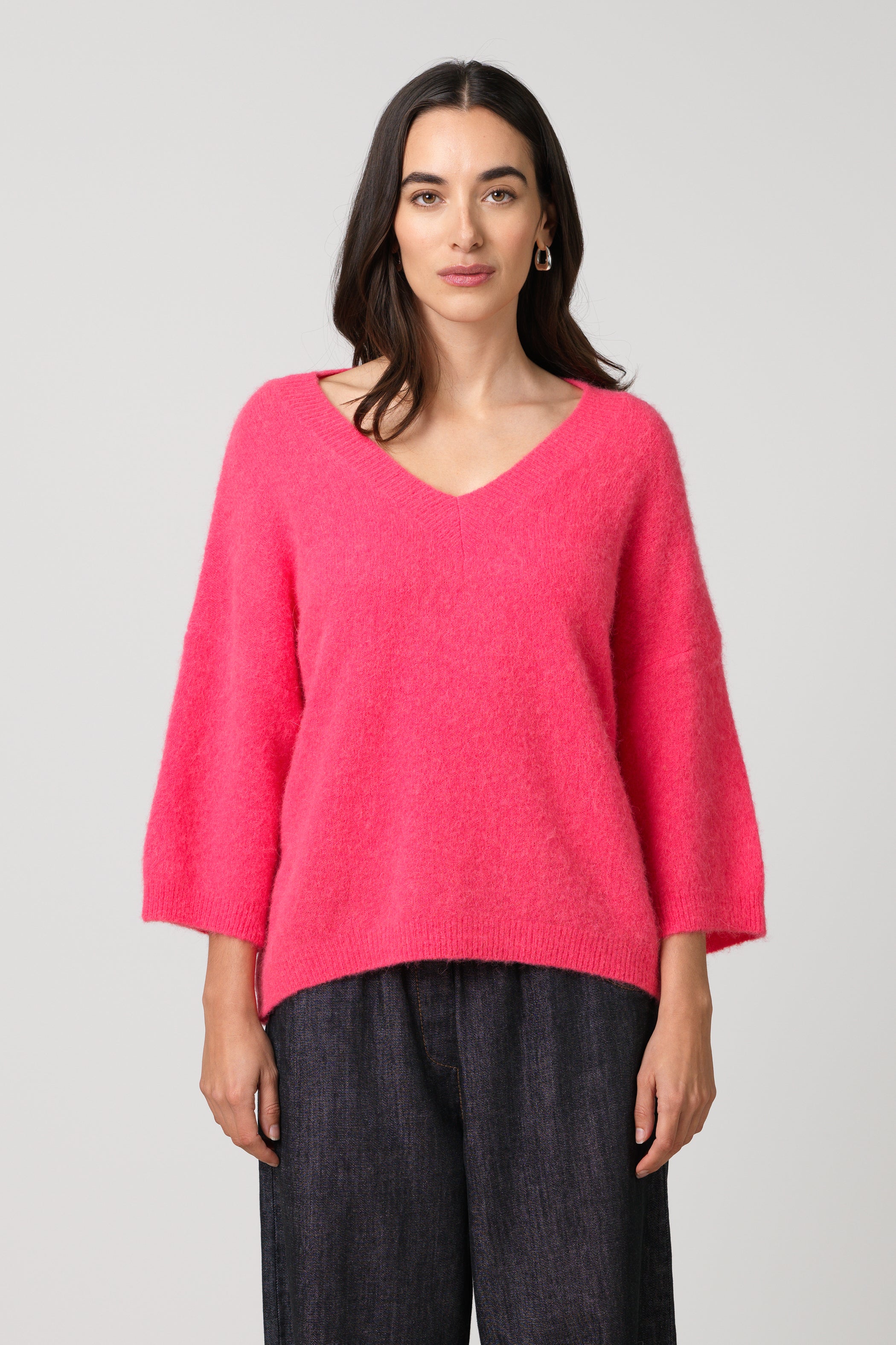 Kelly Sweater | Hot Pink | Alpaca-Wool Blend - Image 3