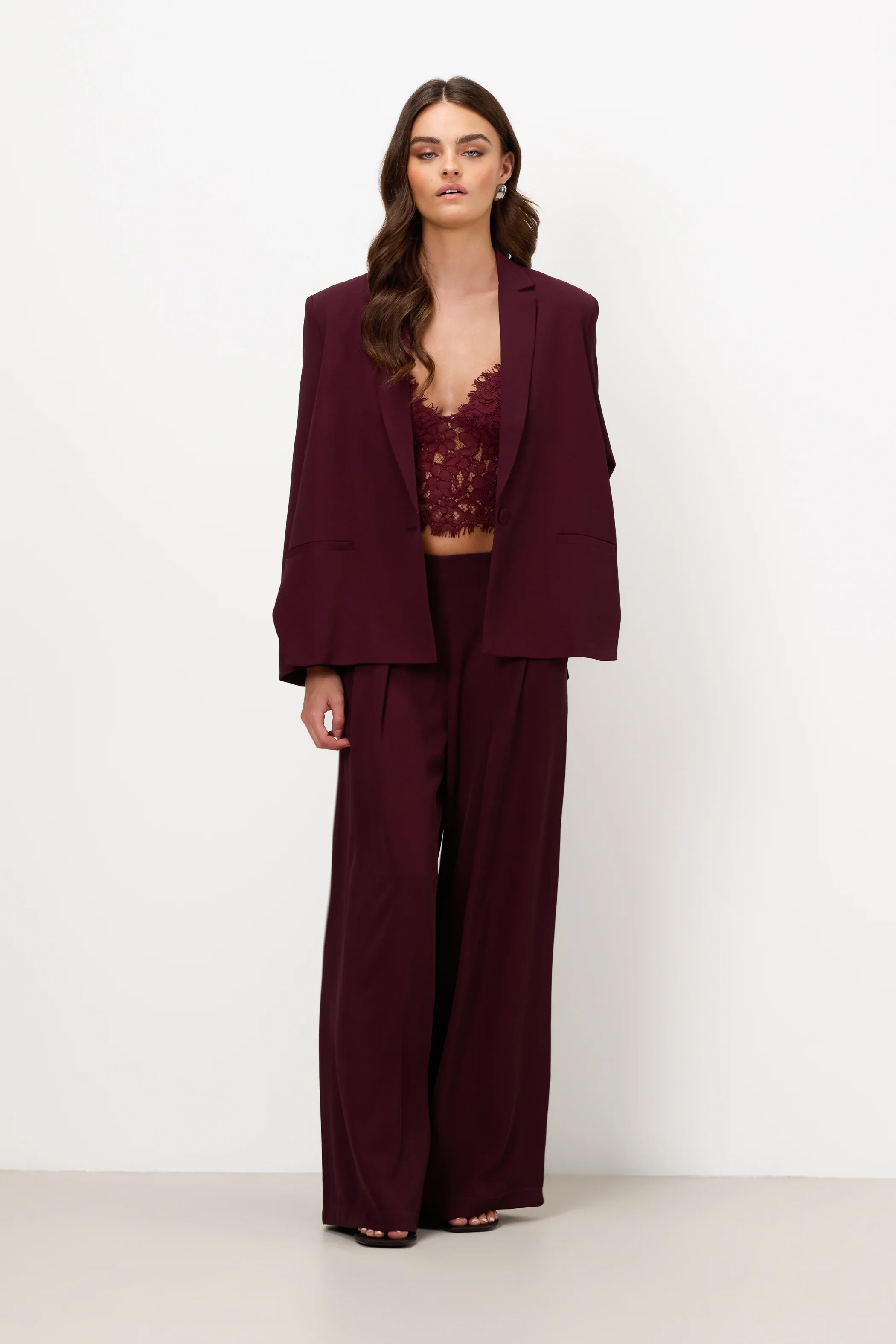 Lana Blazer | Burgundy - Image 3