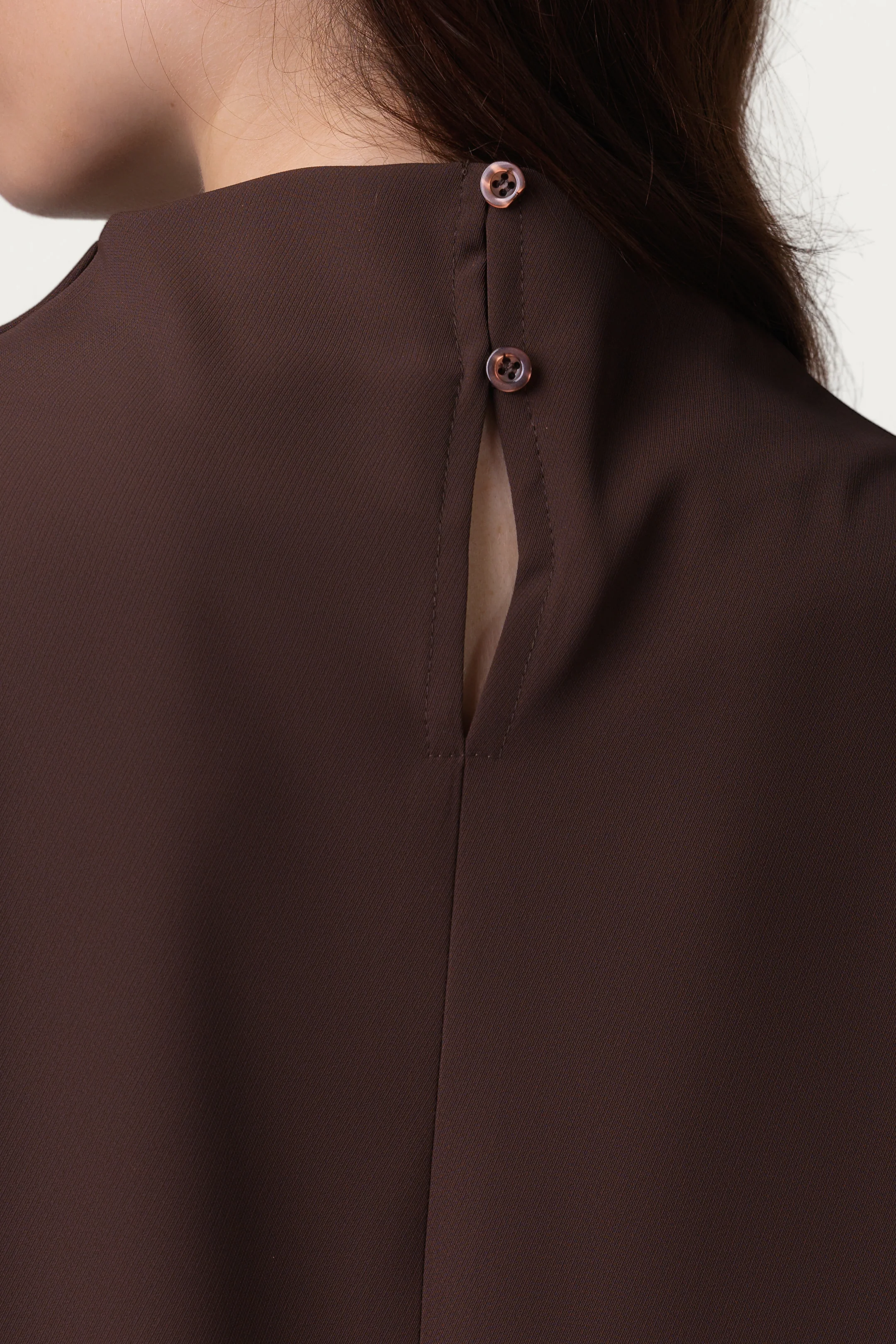 Lana High Neck Top | Espresso Brown - Image 2