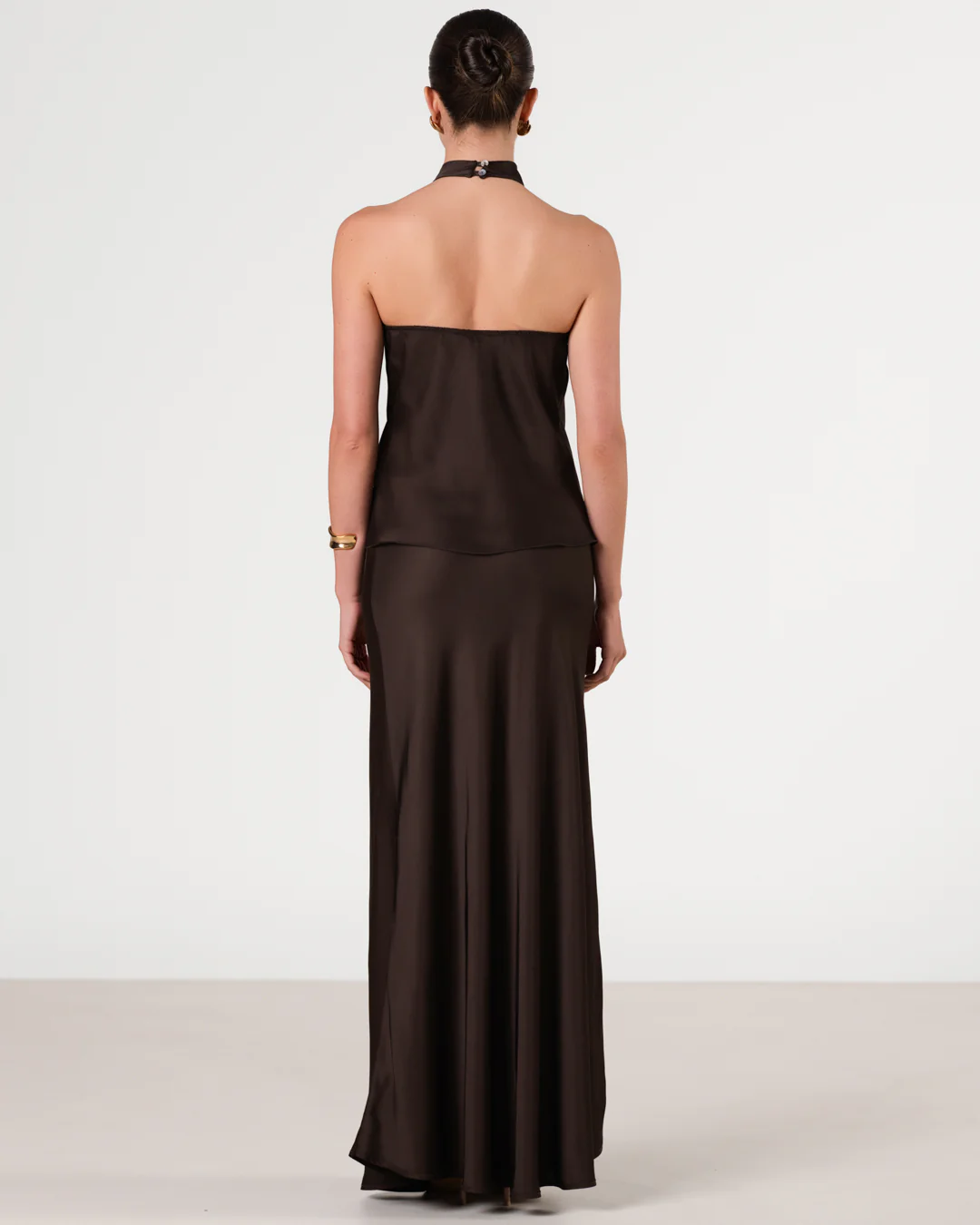 Lexi Satin Maxi Skirt | Cocoa Soleil - Image 5