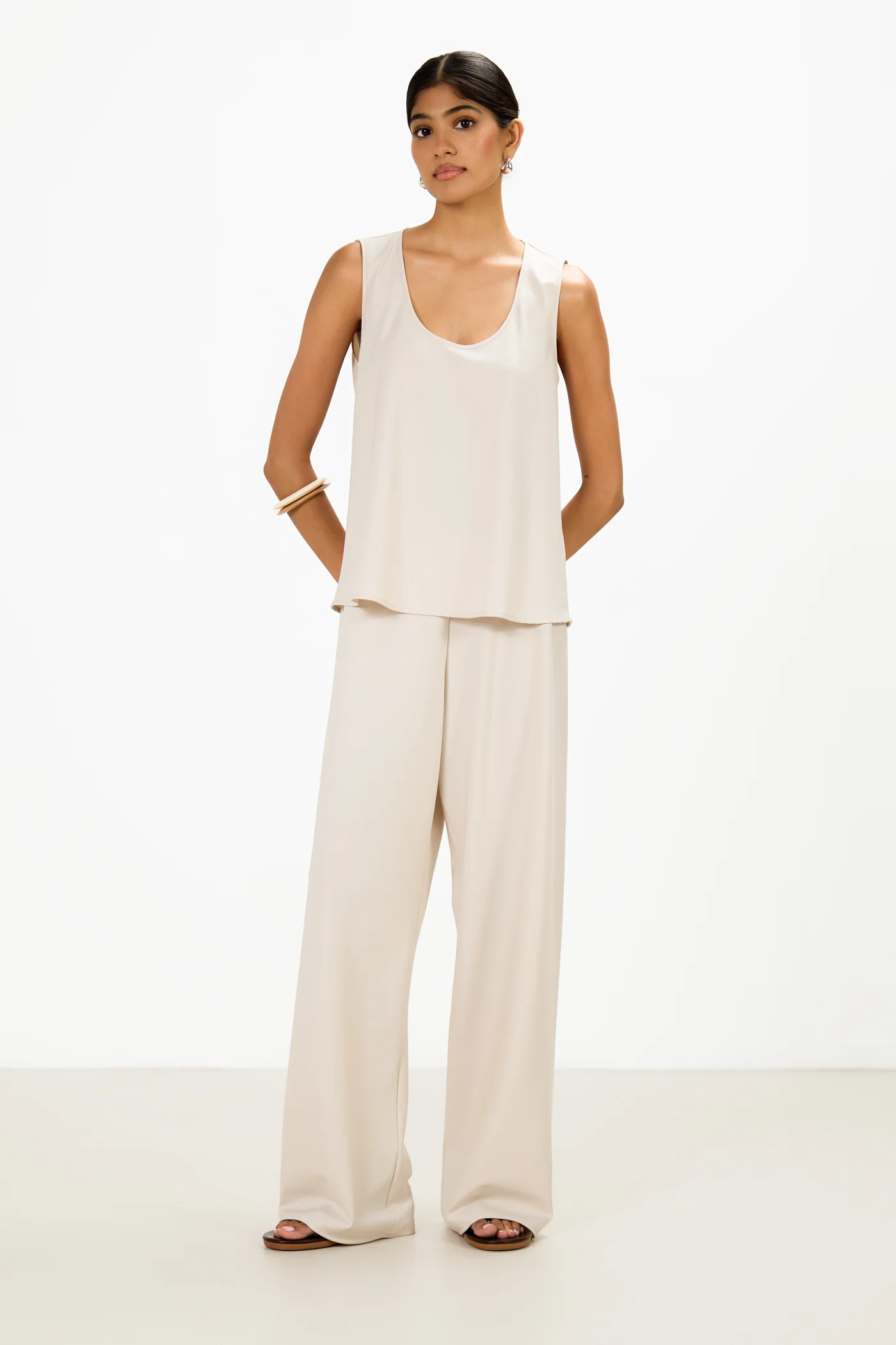 Liori Scoop Neck Vest Top | Mineral - Image 3