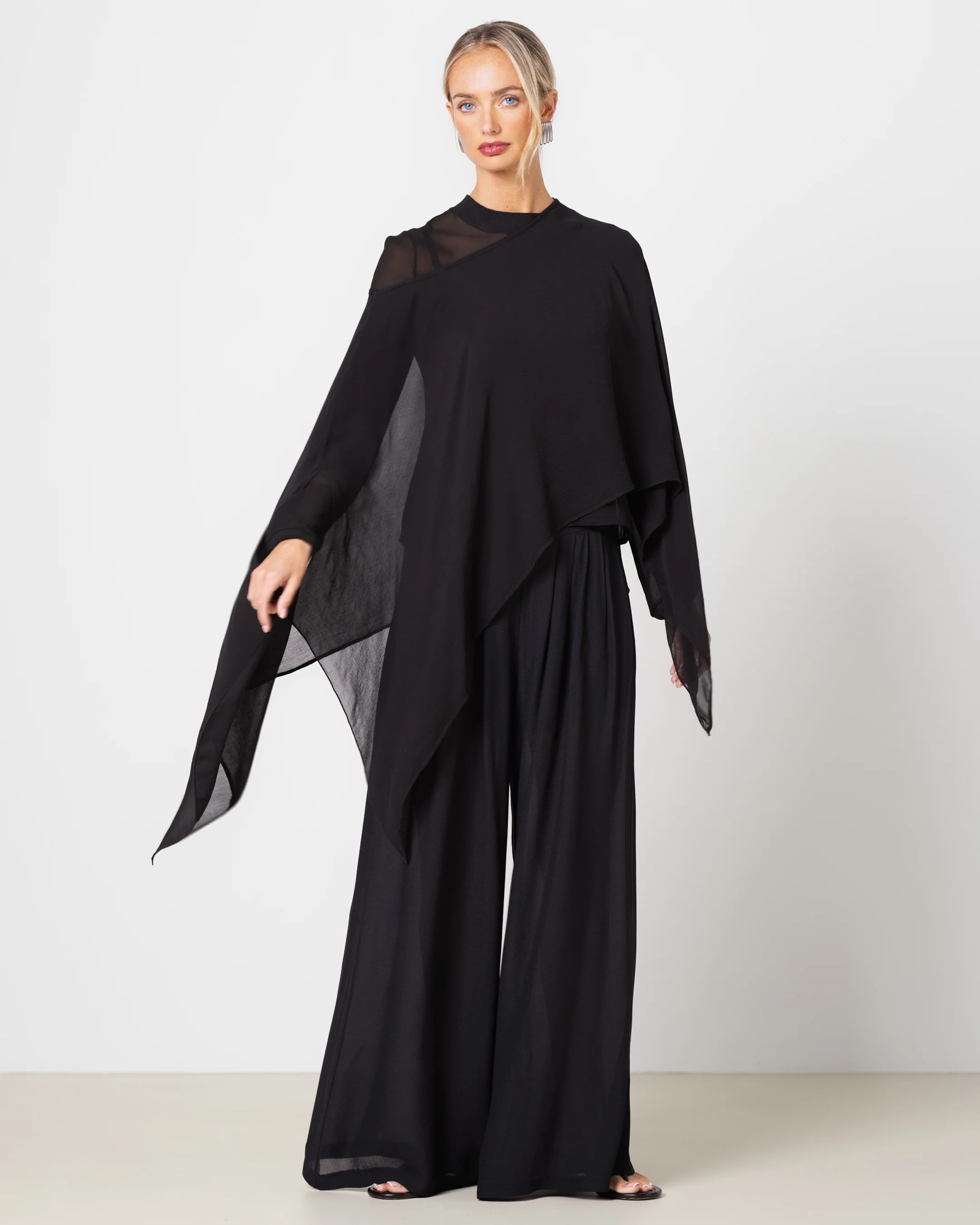 Lola Sheer Top | Black - Image 5