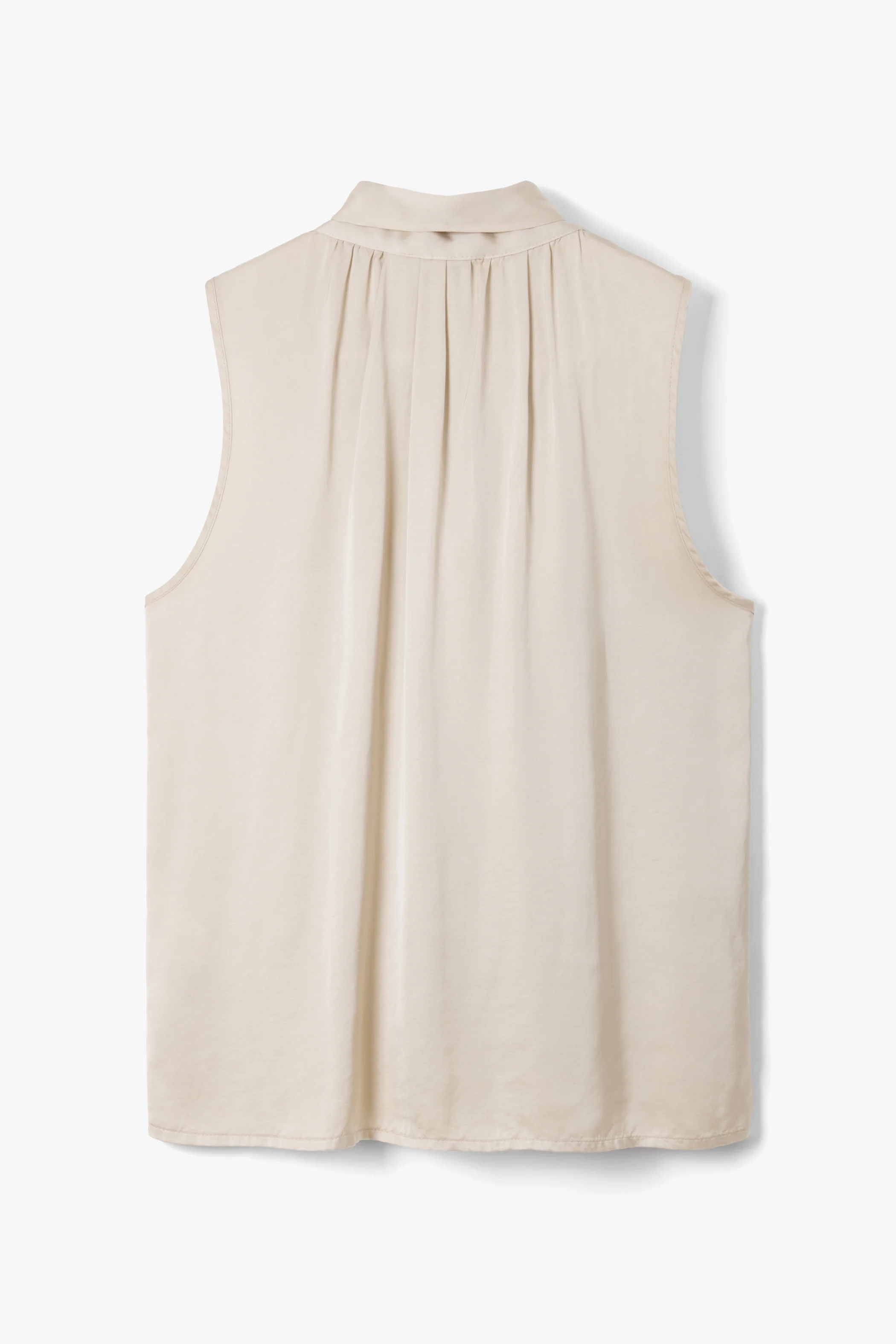 Lyanne Bow Neck Tie Satin Blouse | Honey - Image 7