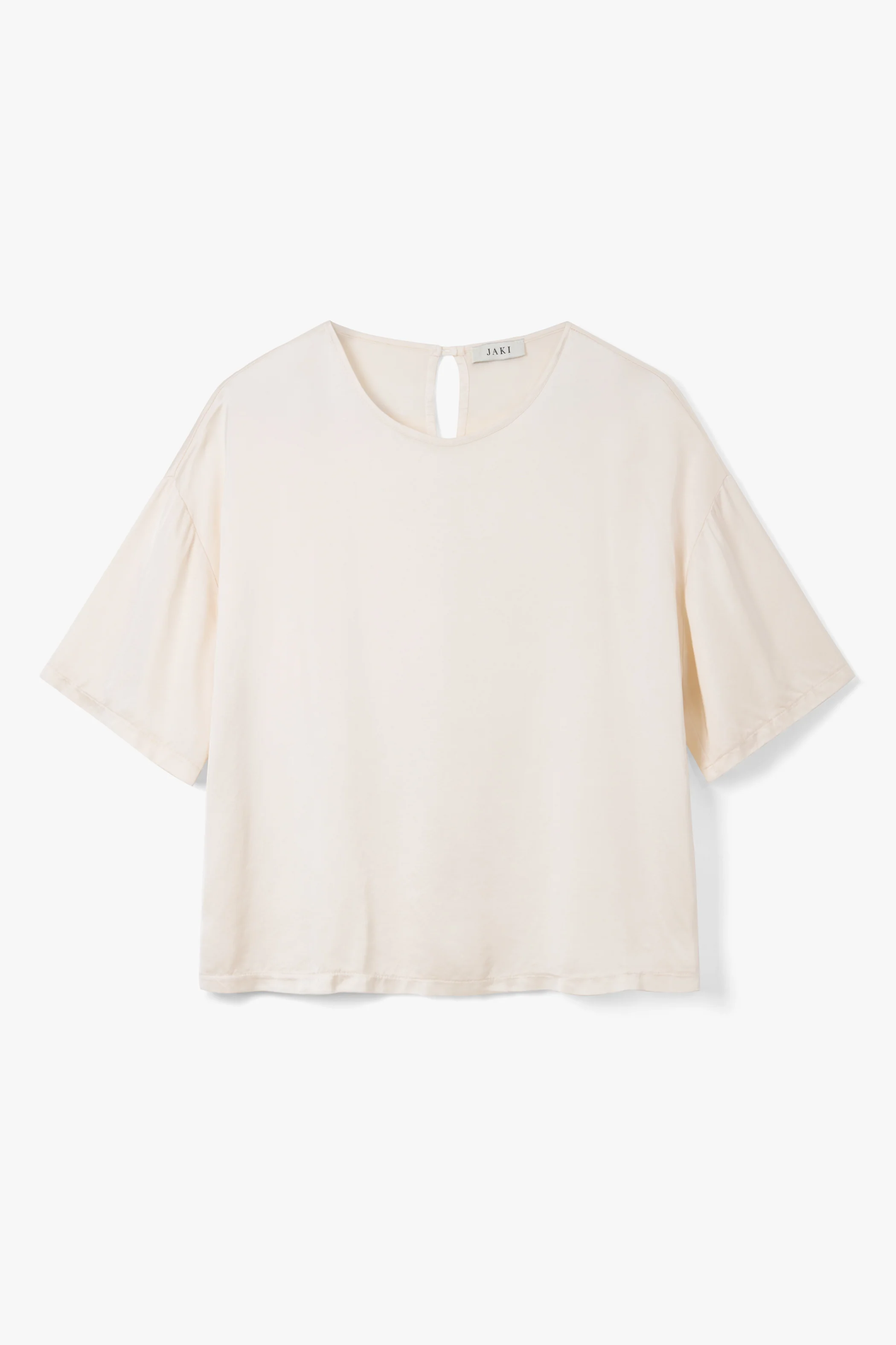 Mila Back Slit Satin Top | Ivory - Image 7