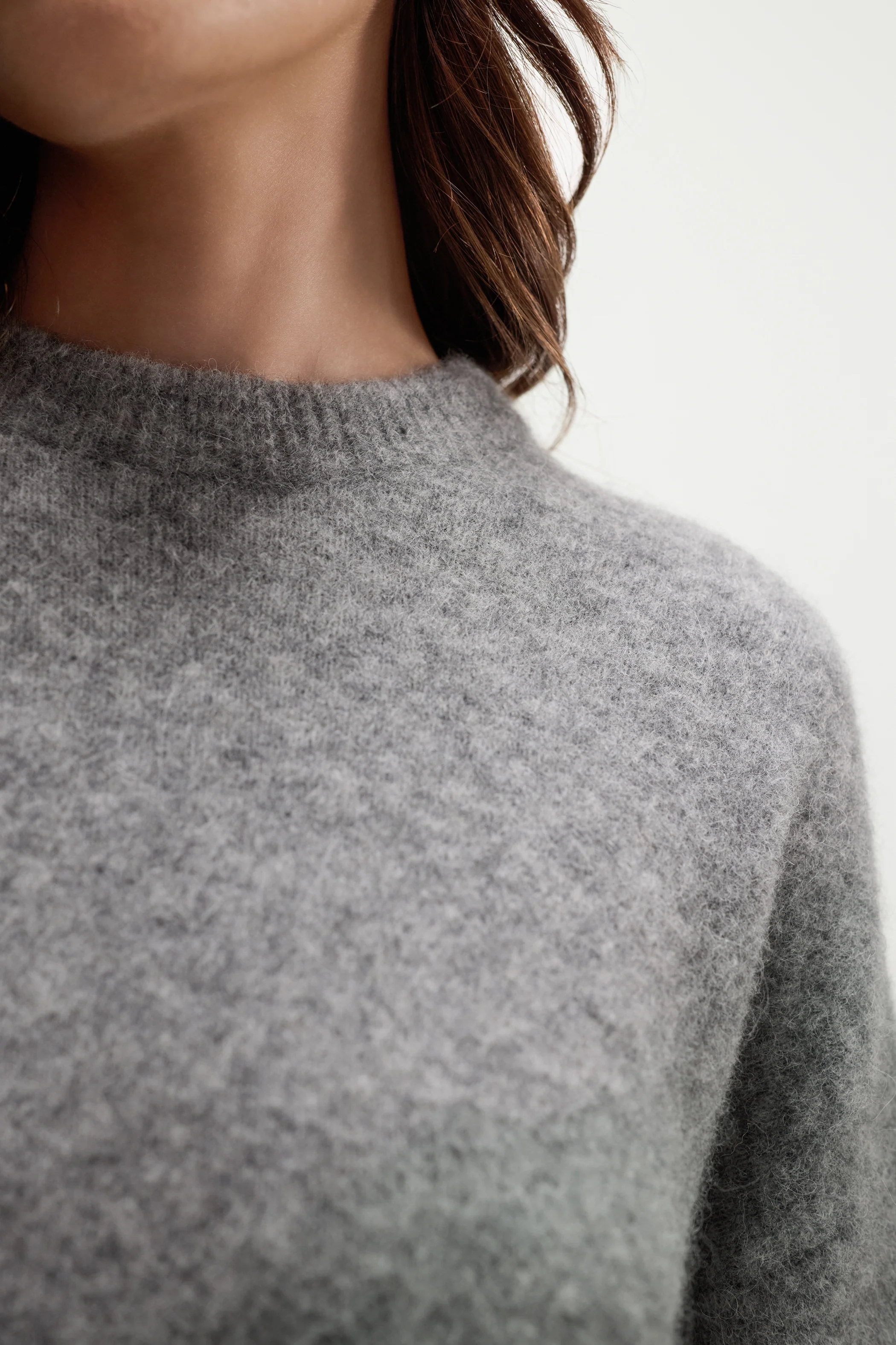 Naomi Sweater | Light Grey | Alpaca Blend - Image 2