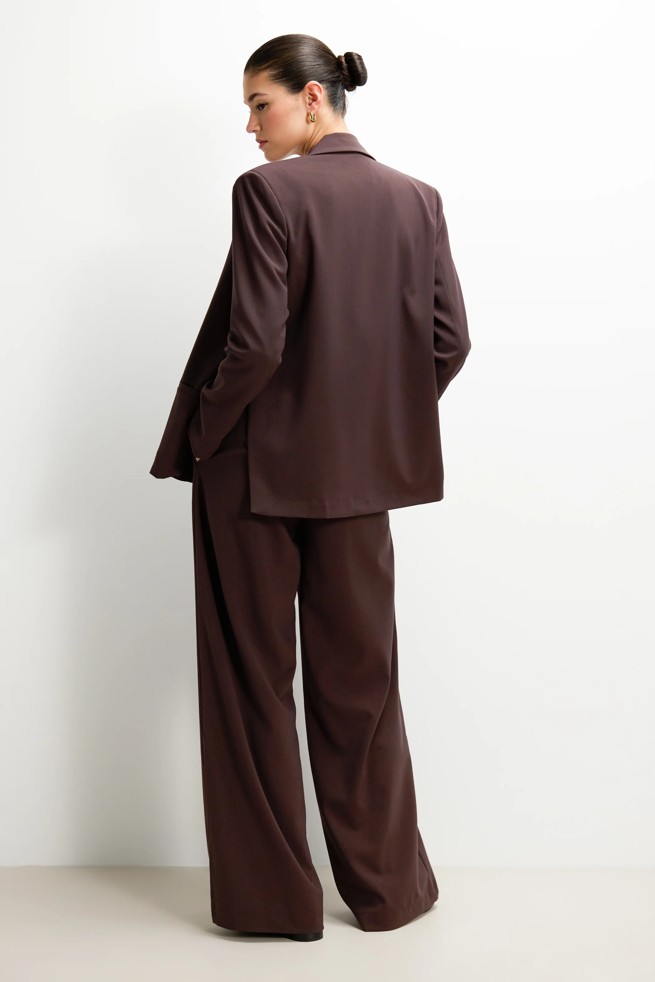 Neve Drawstring Trousers | Espresso Brown - Image 7