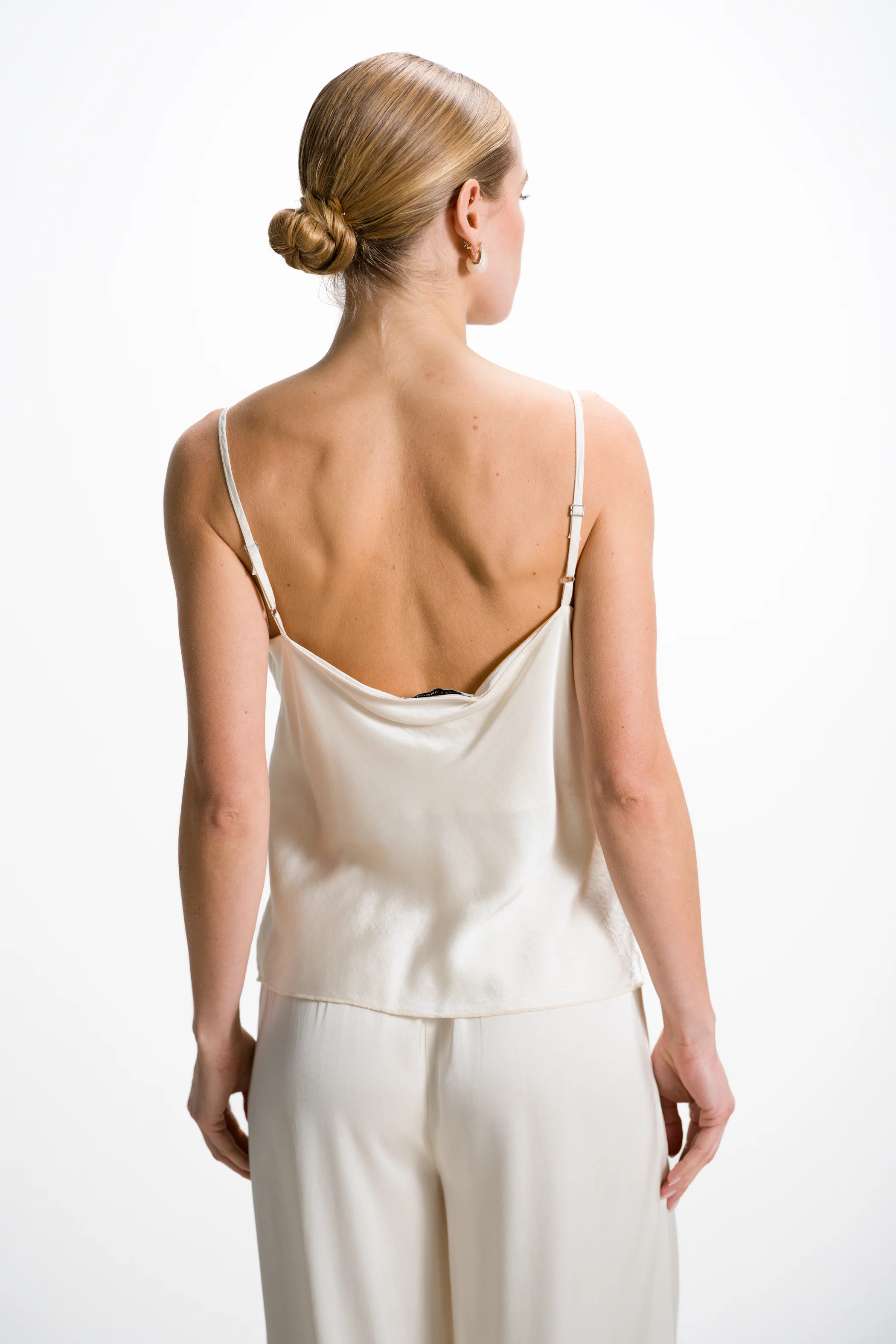 Odette Satin Vest | Ivory - Image 2