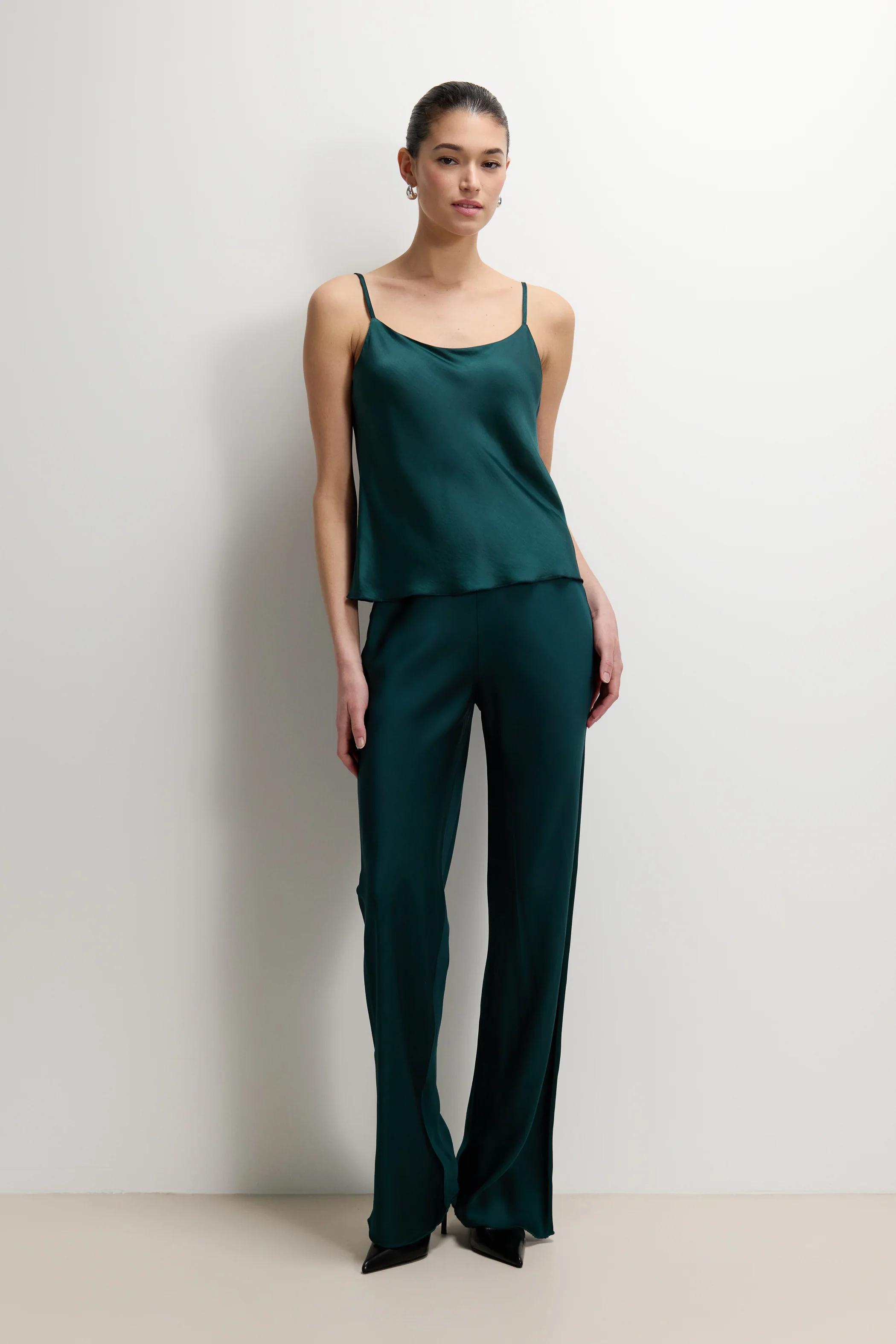 Odette Satin Vest | Teal - Image 3