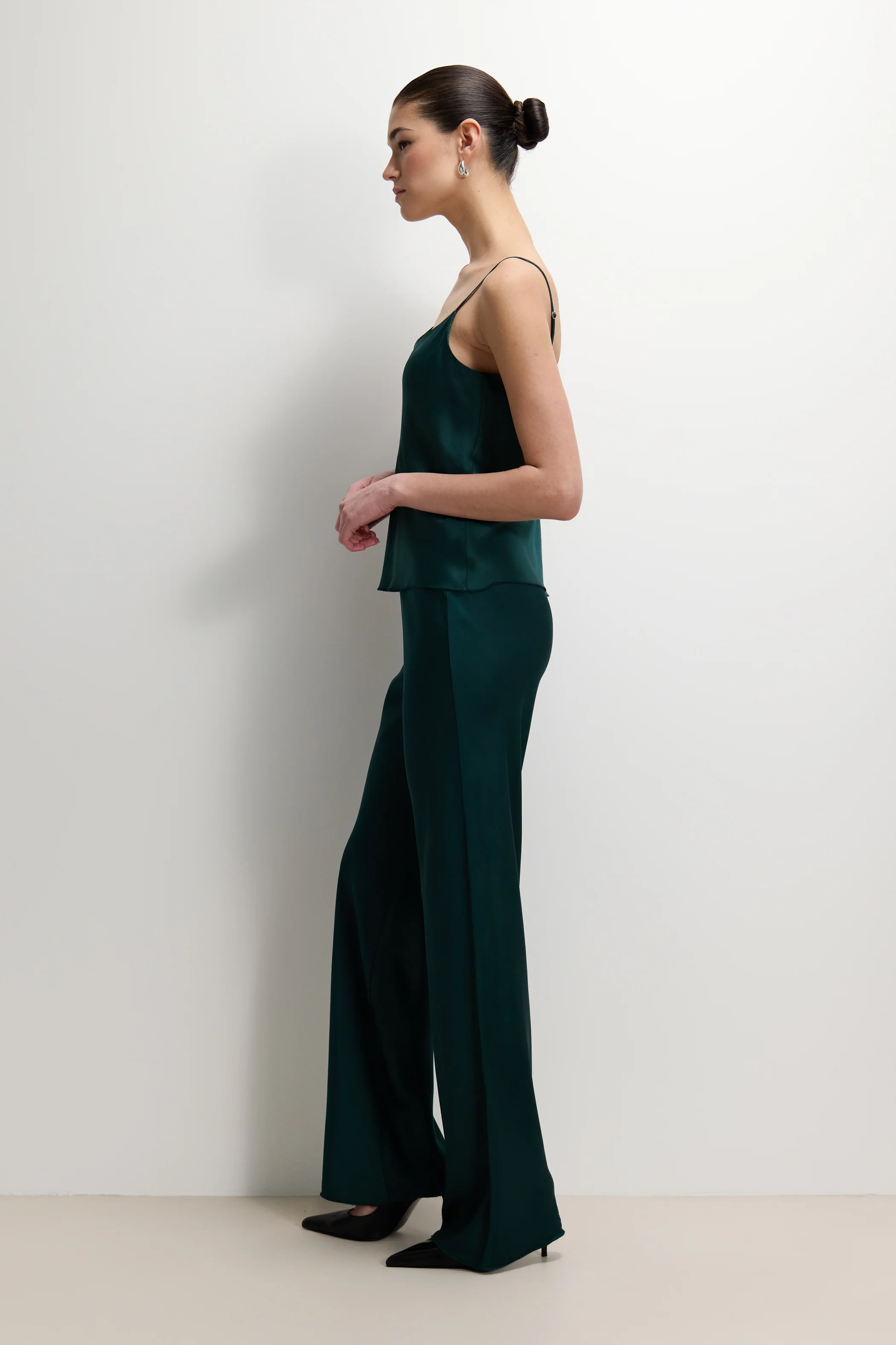 Odette Satin Vest | Teal - Image 4