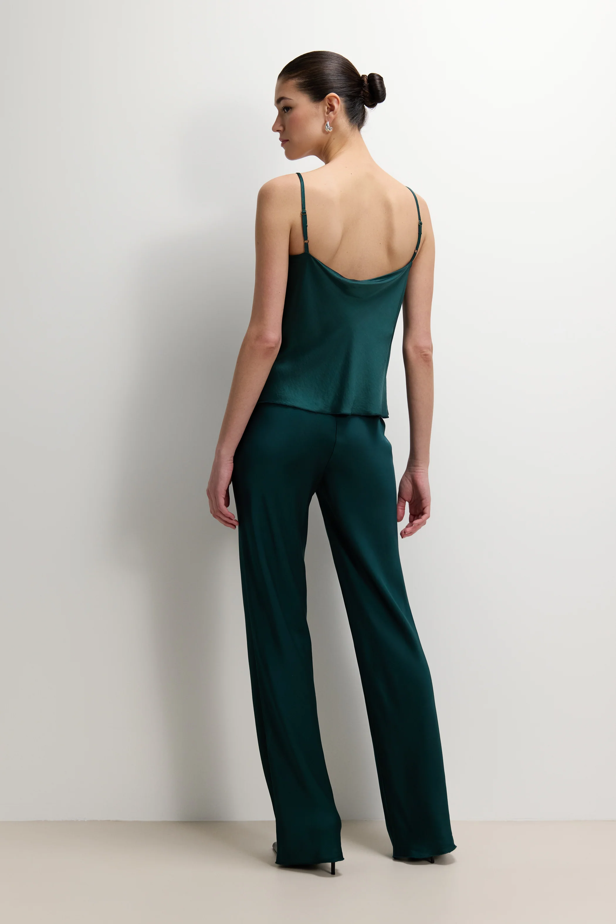 Odette Satin Vest | Teal - Image 5