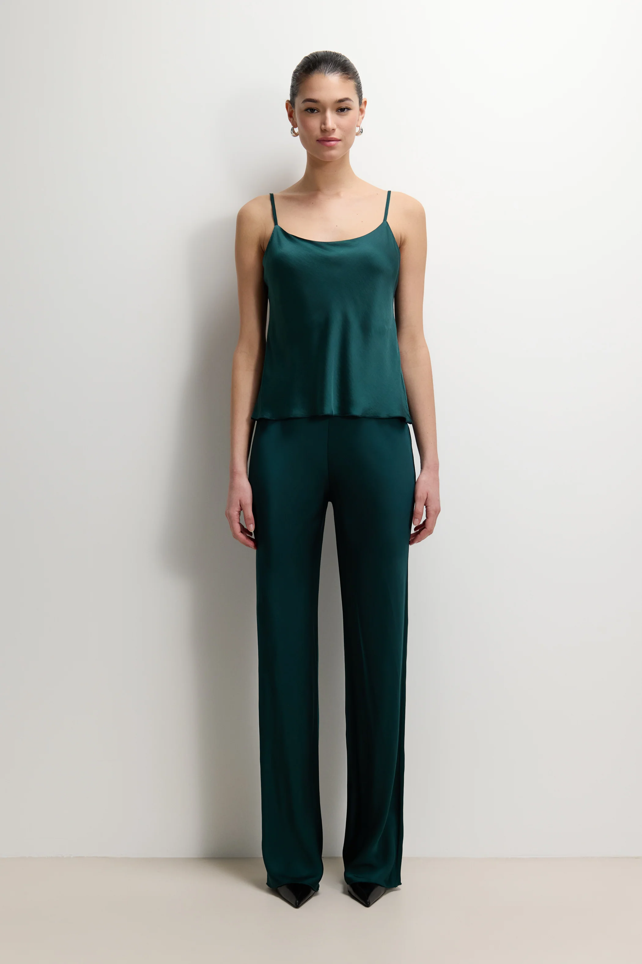 Odette Satin Vest | Teal - Image 6