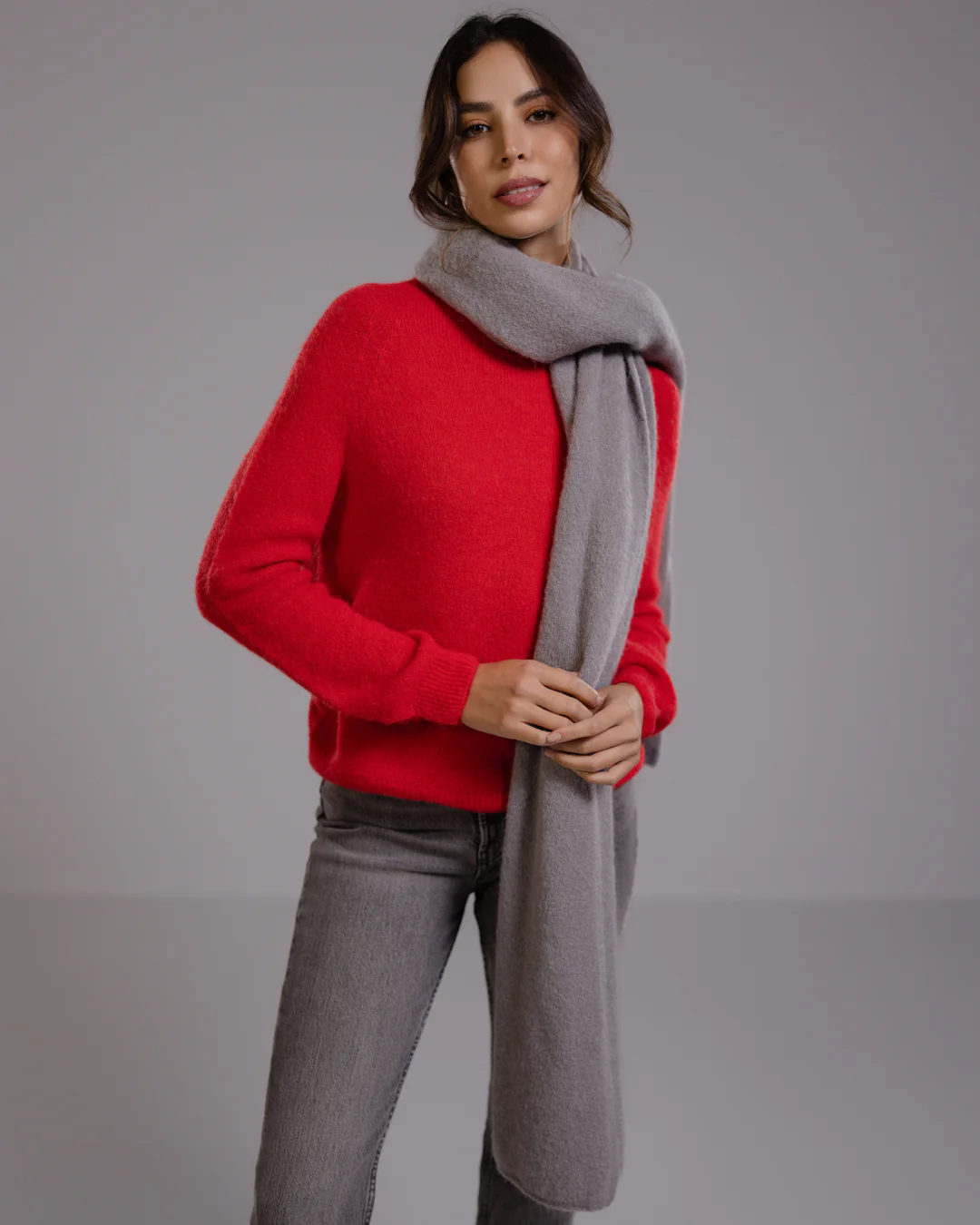 Priscilla Sweater | Red | Alpaca Blend - Image 3