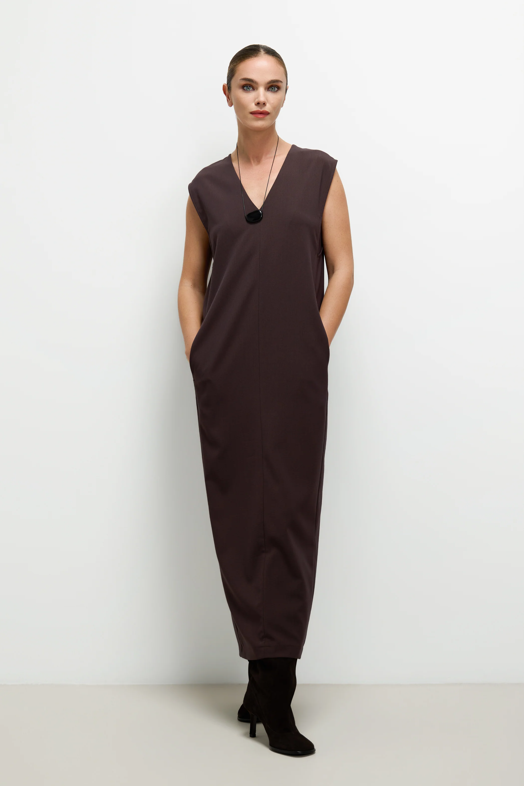 Neve Dress | Espresso Brown