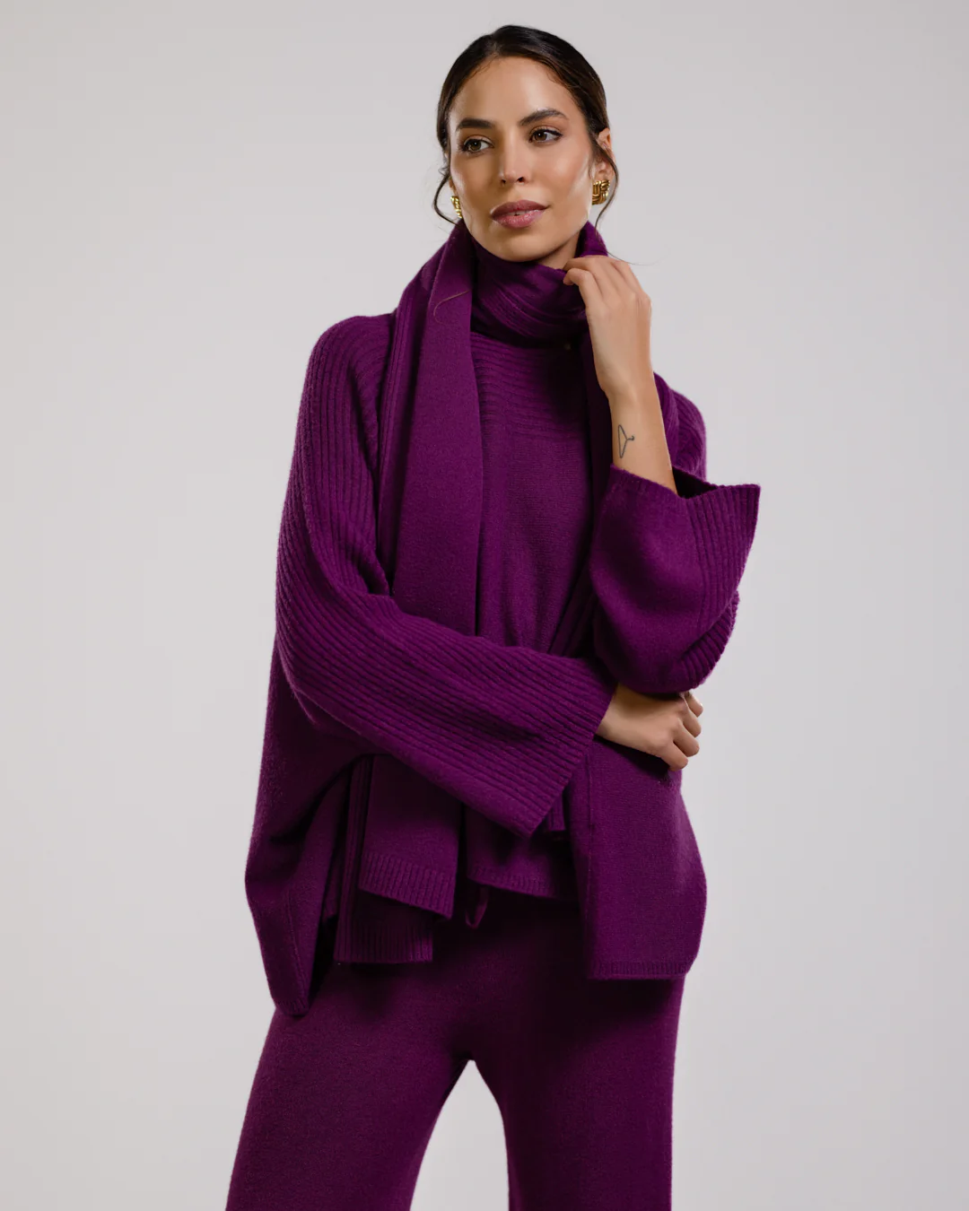 Ribbed Shawl | Violet - Image 6