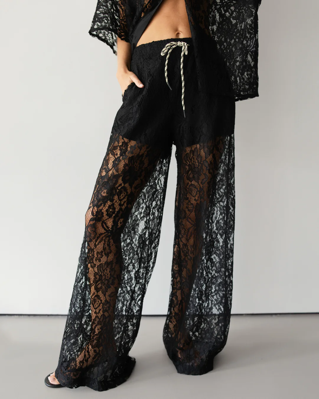 Roxie Lace Trousers | Black - Image 2