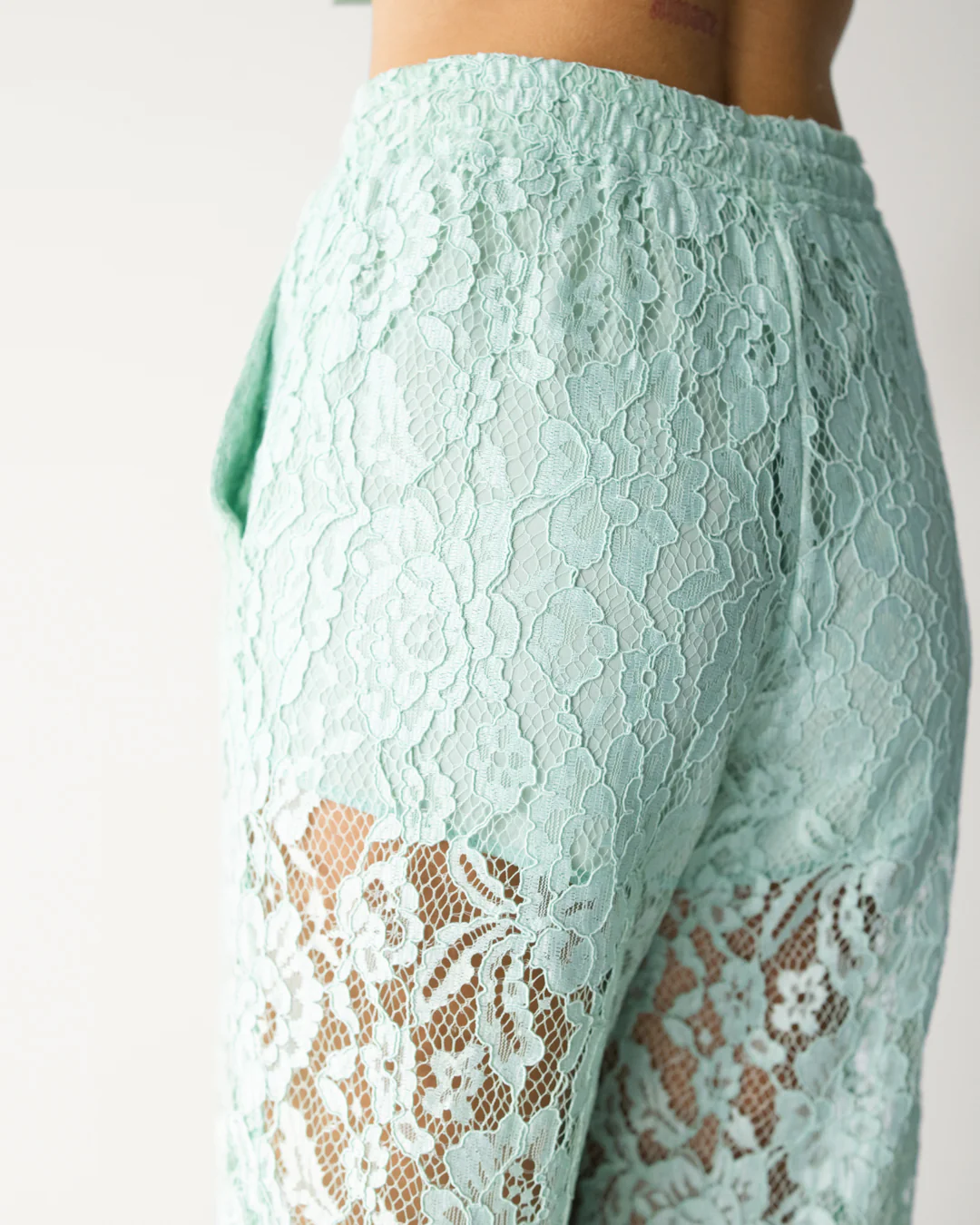 Roxie Lace Trousers | Mint - Image 6