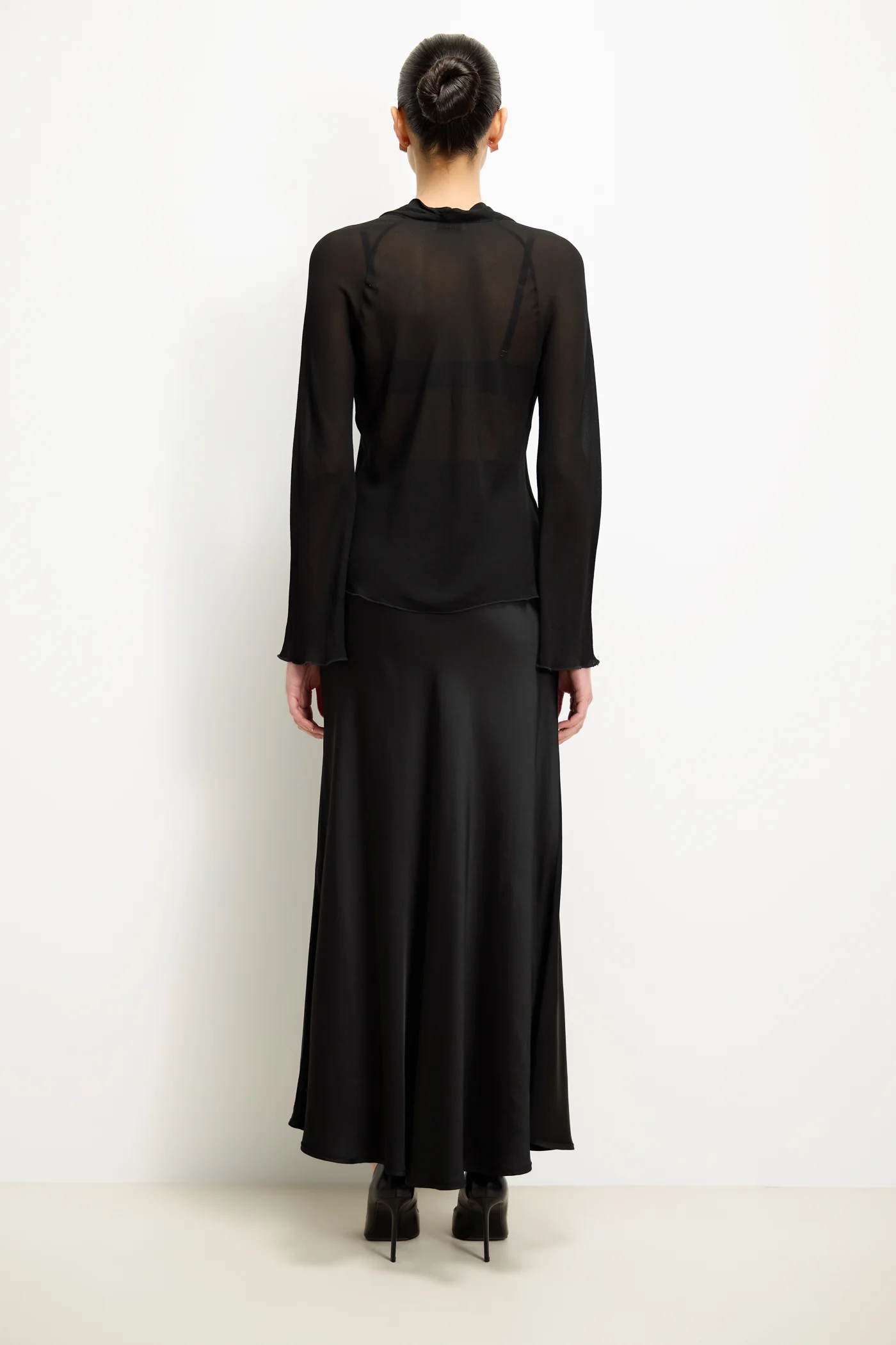 Serafina Chiffon Blouse | Black - Image 3
