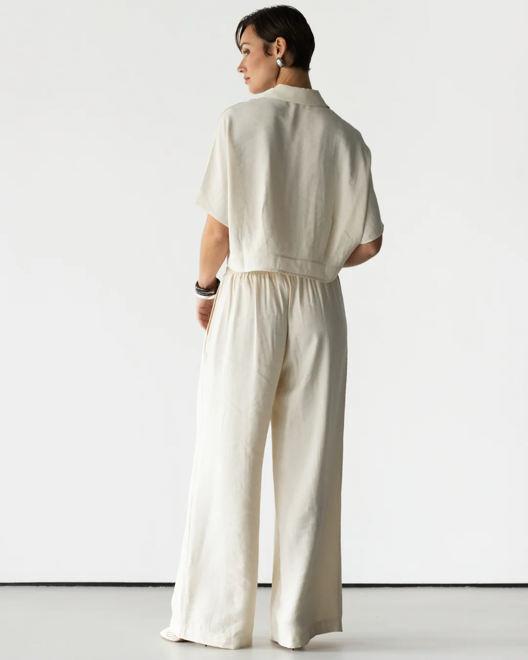 Serena Boxy Shirt | Ivory - Image 4