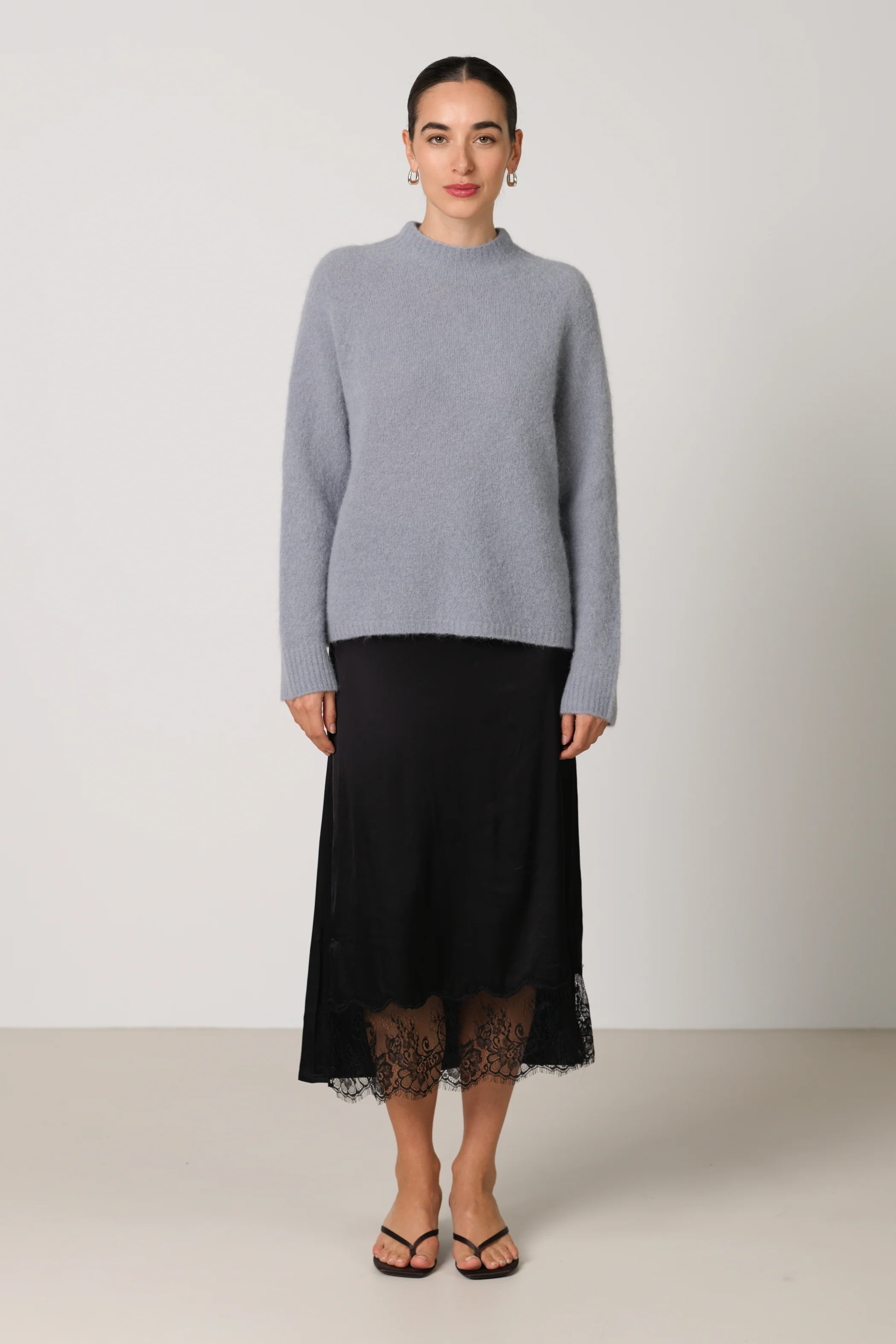 Sienna Sweater | Grey | Alpaca-Wool Blend - Image 3