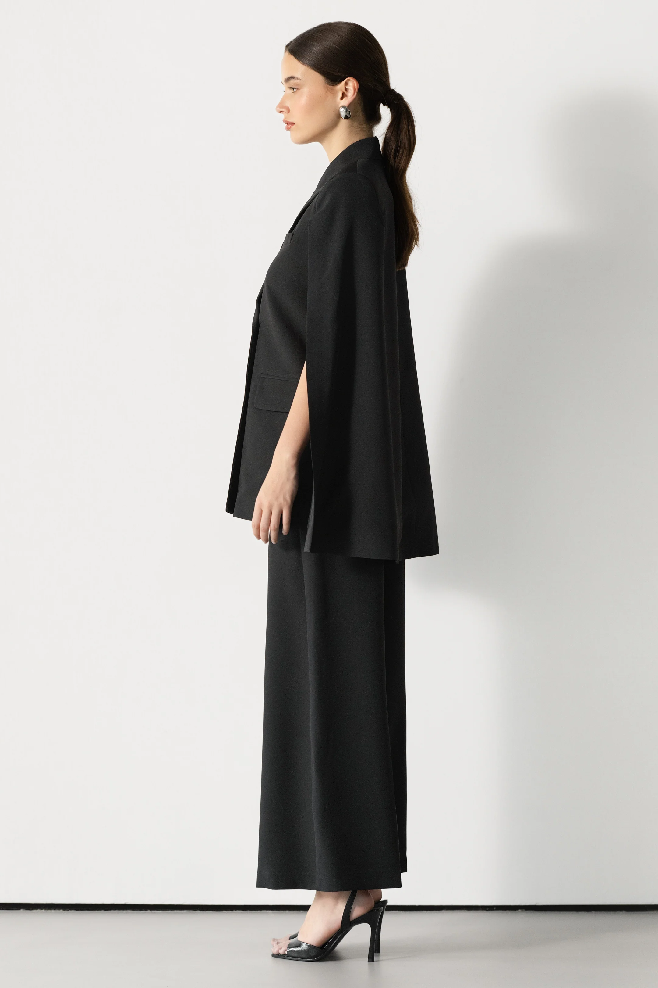Spencer Tailored Elastic Waist Trousers | Black - Image 4