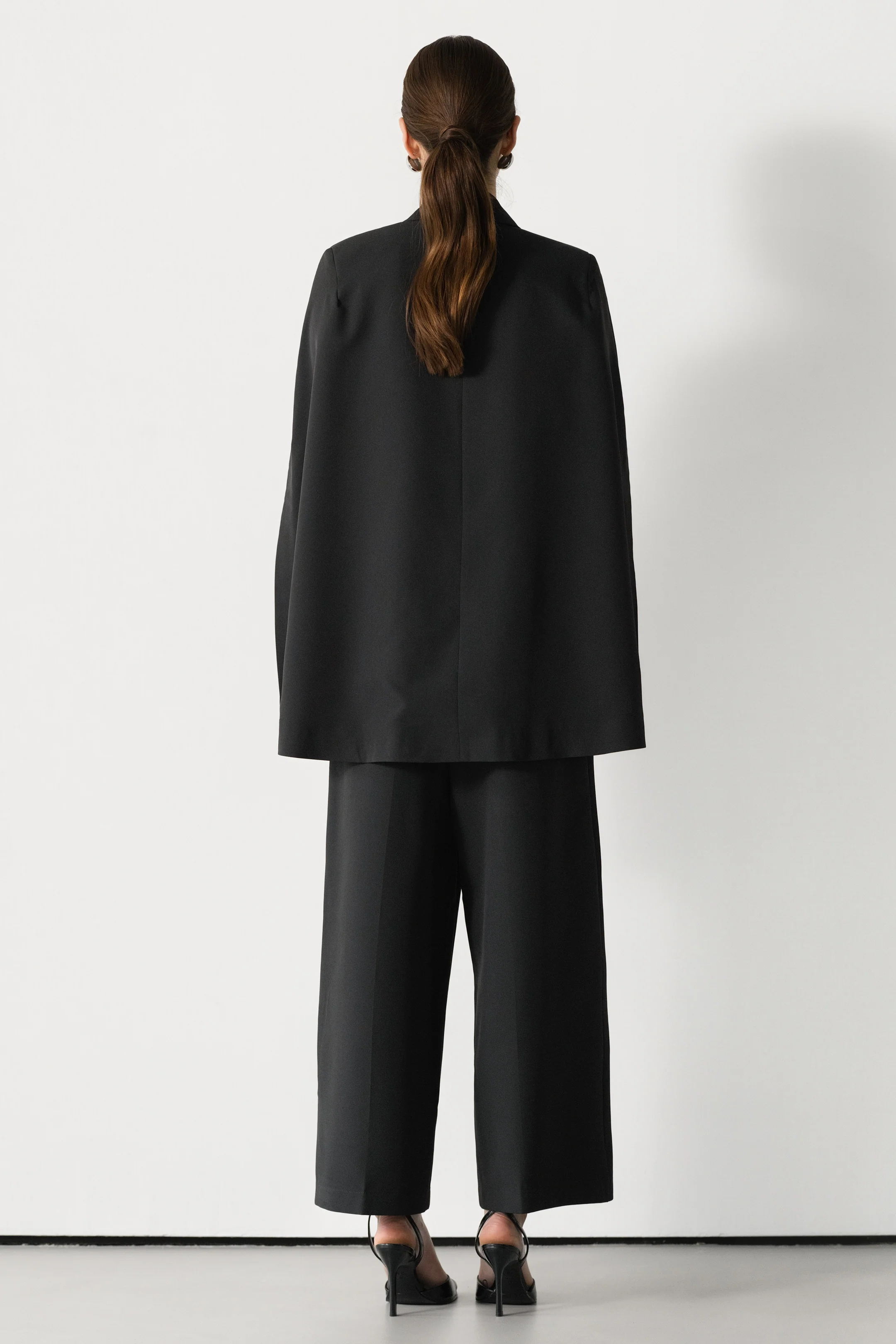 Spencer Tailored Elastic Waist Trousers | Black - Image 3