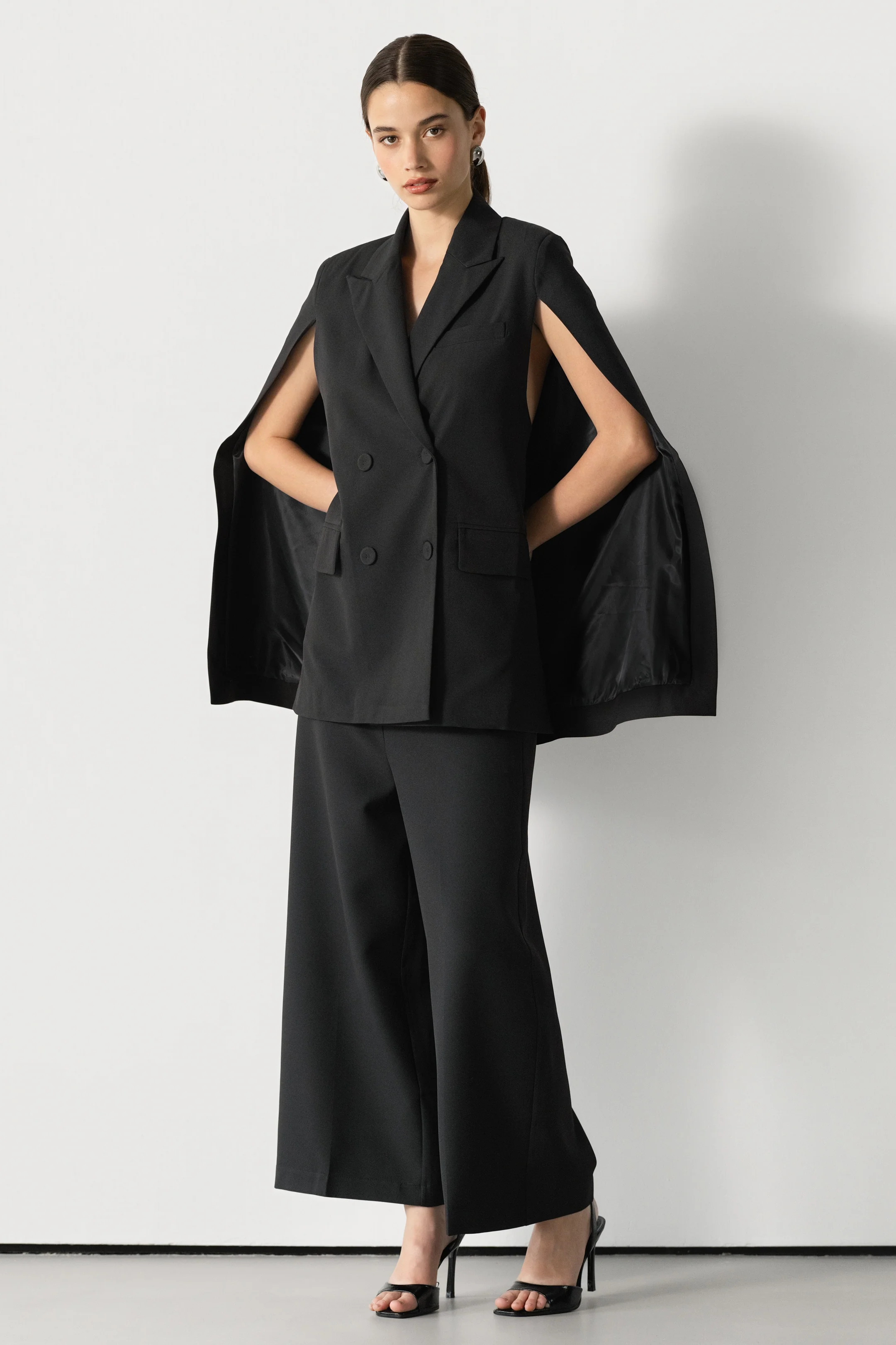 Spencer Tailored Elastic Waist Trousers | Black - Image 5
