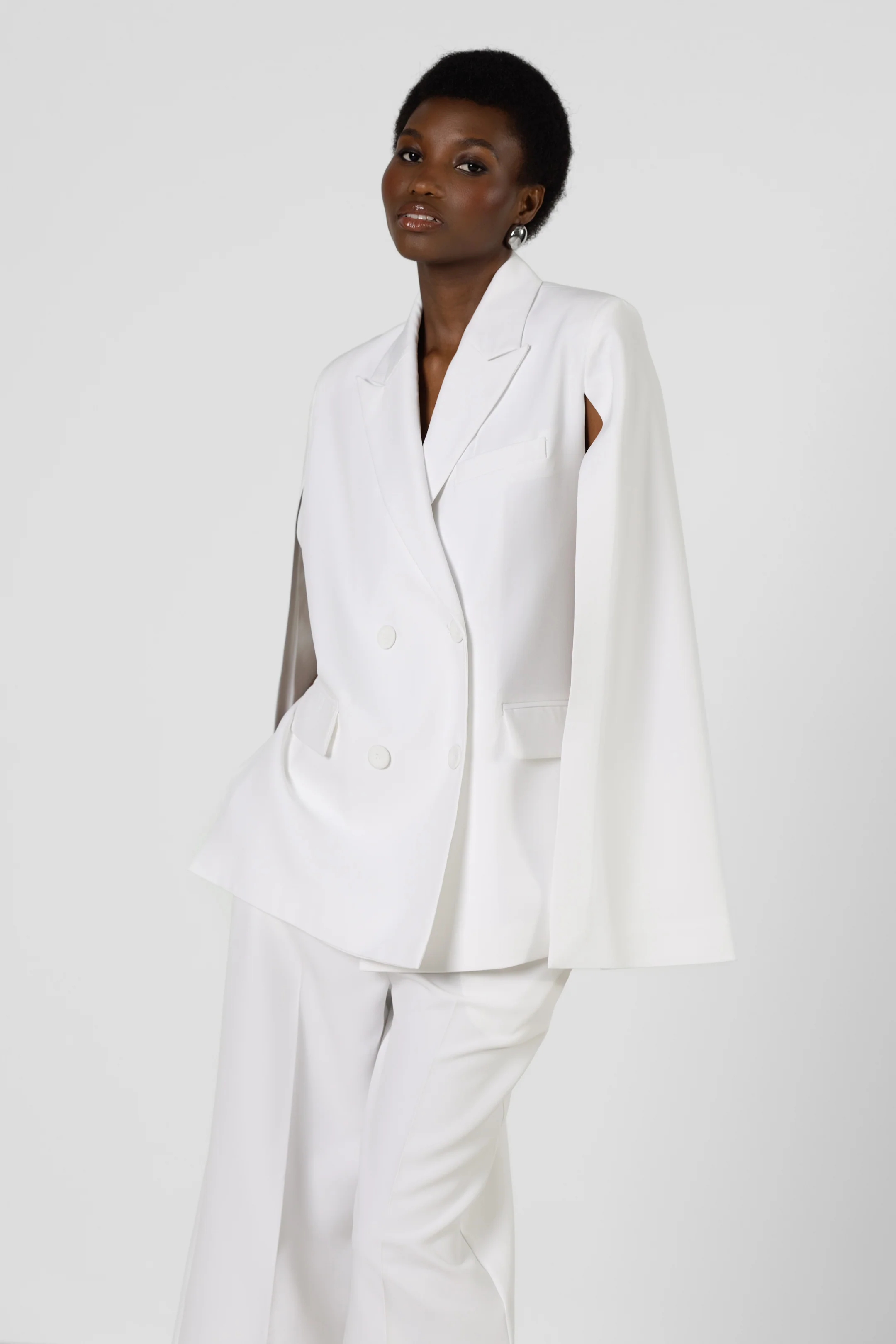 Spencer Tailored Blazer | White - Image 2