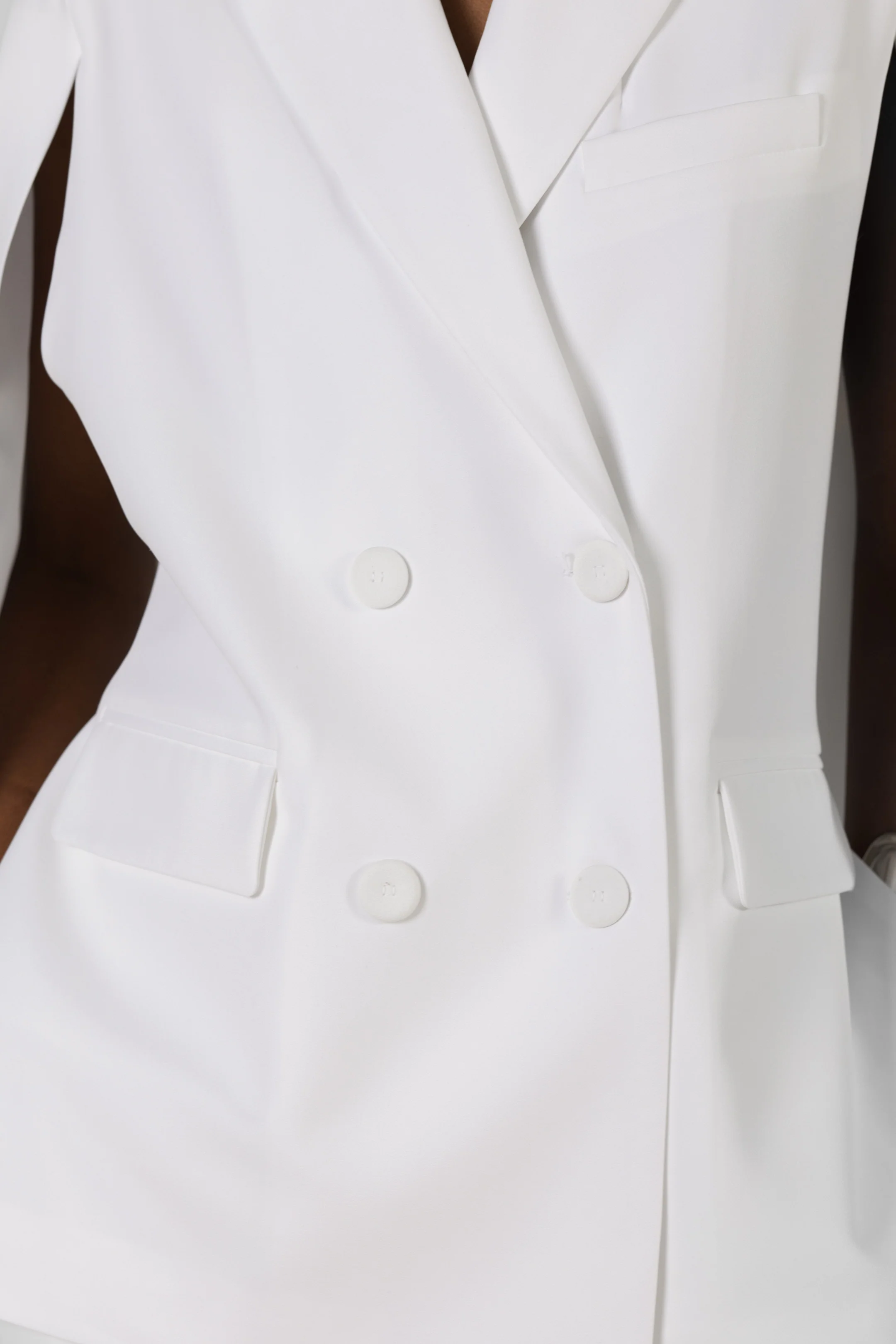 Spencer Tailored Blazer | White - Image 3