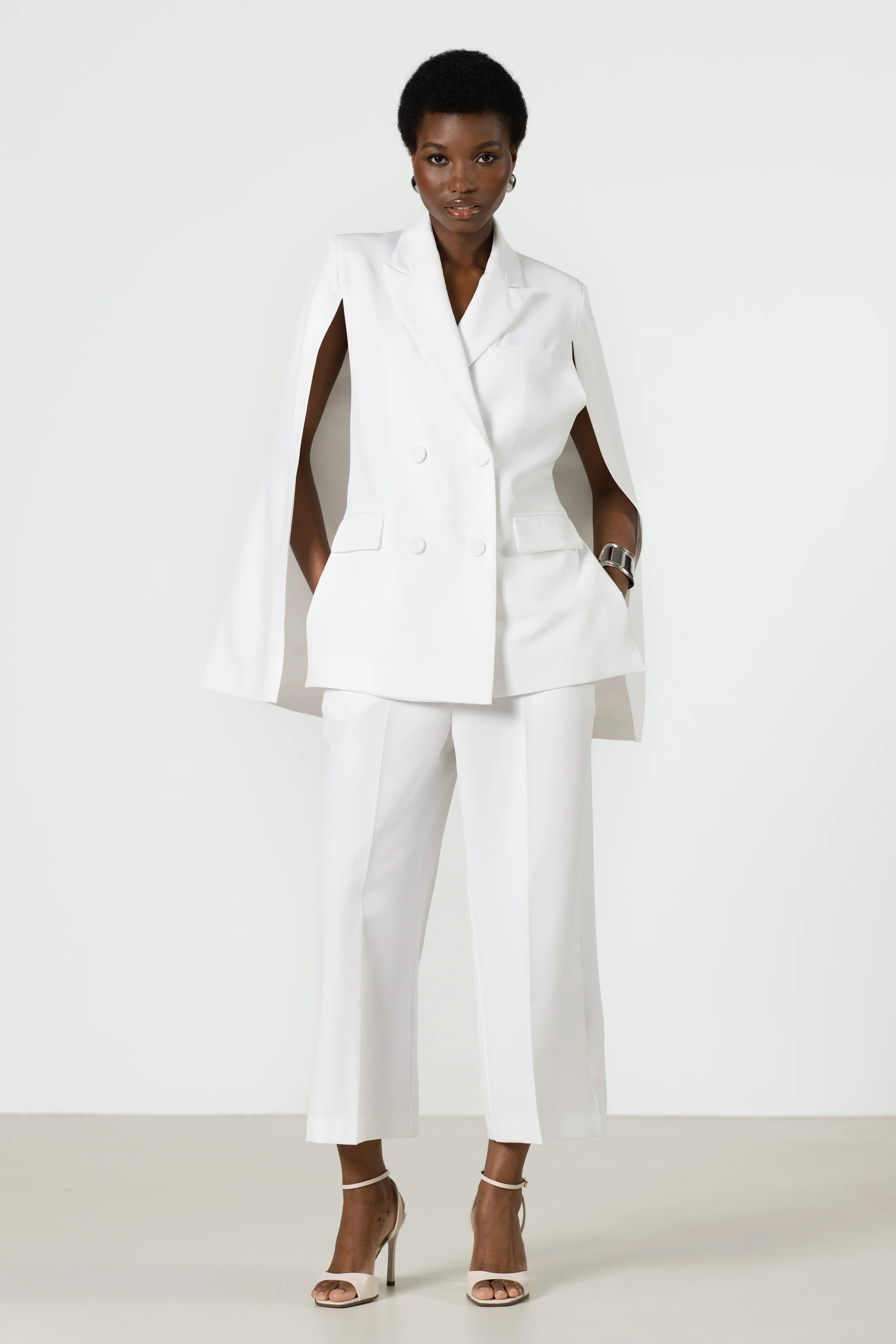 Spencer Tailored Blazer | White - Image 5