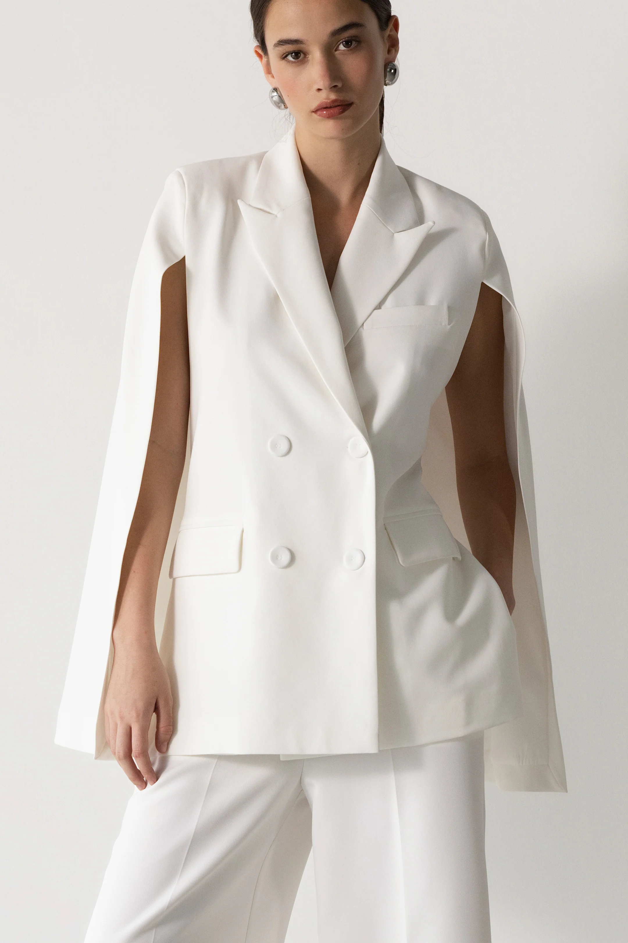 Spencer Tailored Blazer | White - Image 8