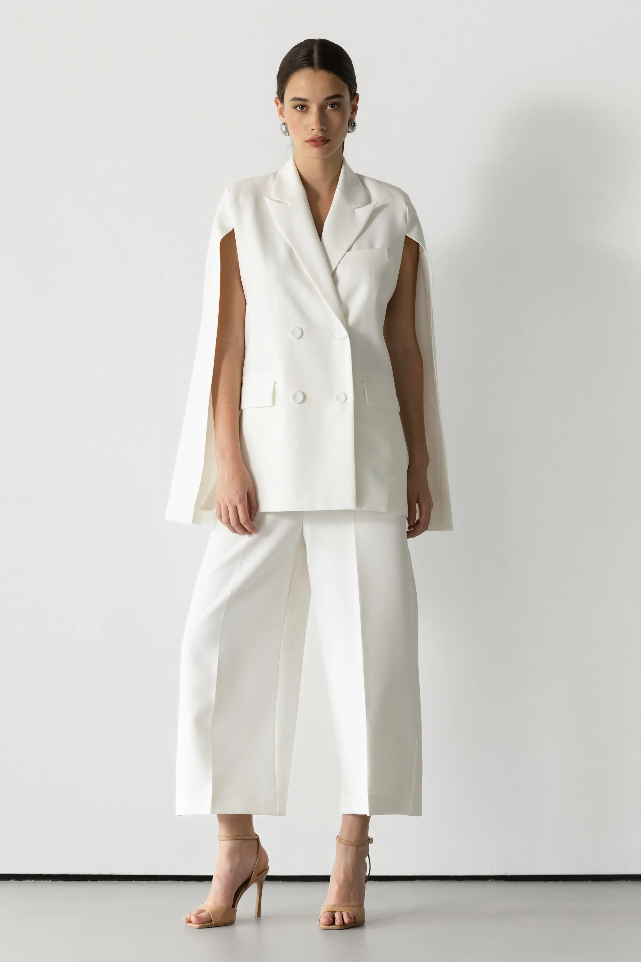 Spencer Tailored Blazer | White - Image 9