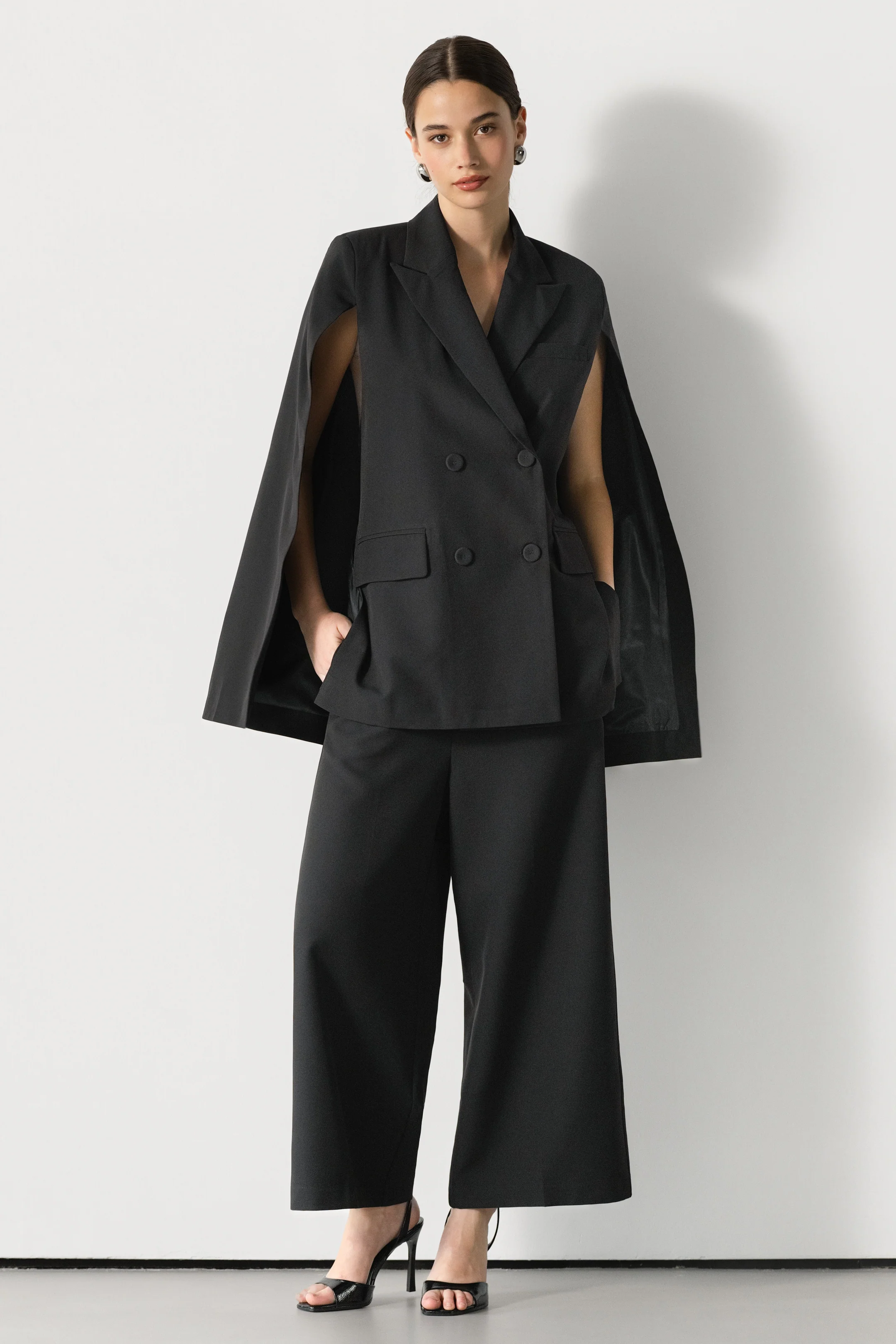 Spencer Tailored Elastic Waist Trousers | Black