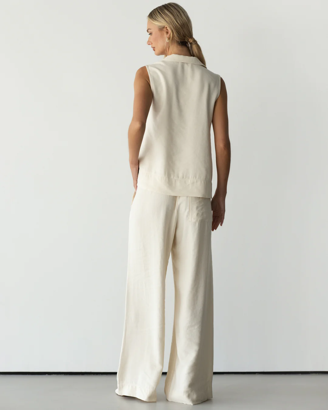 Sylvia Vest Top | Ivory - Image 3