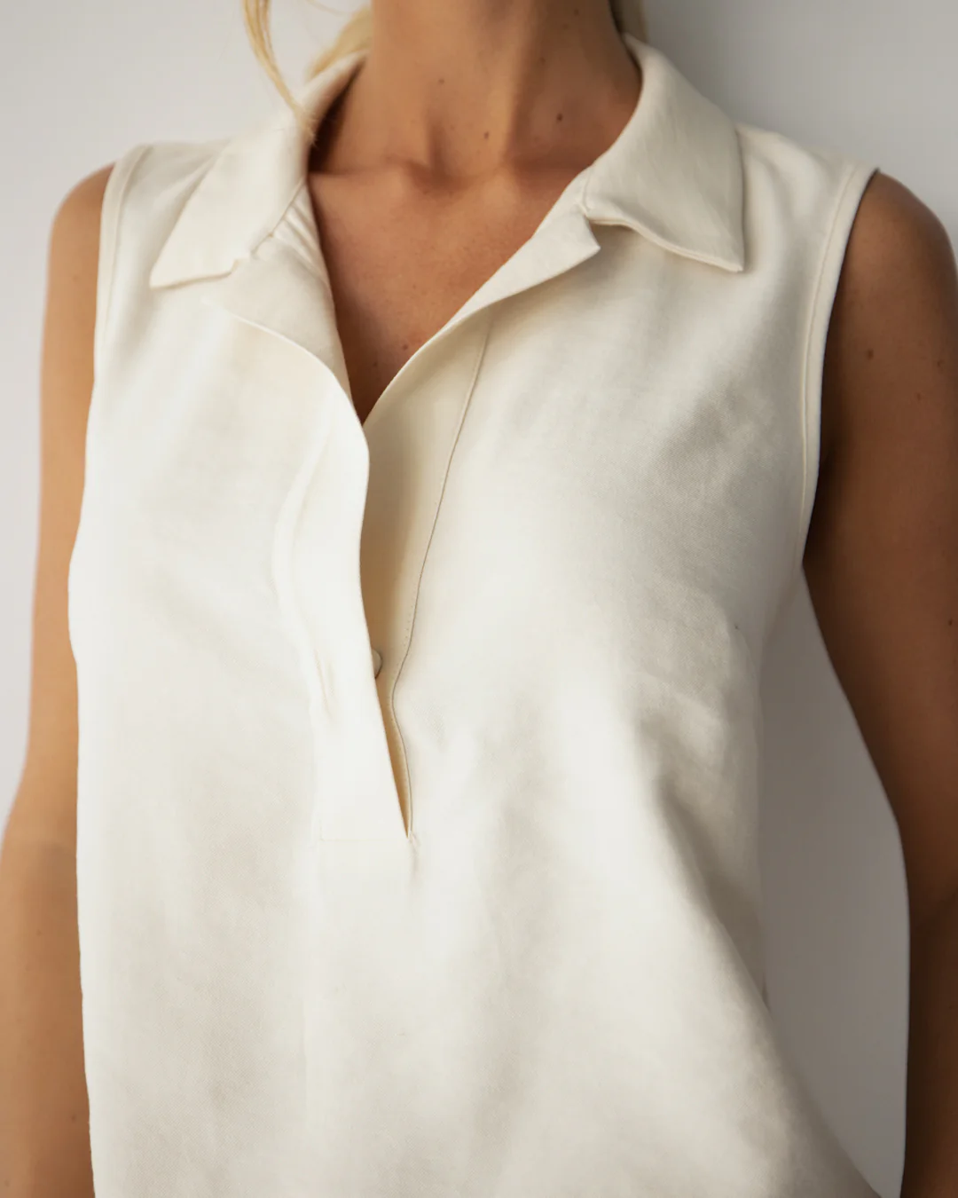 Sylvia Vest Top | Ivory - Image 4