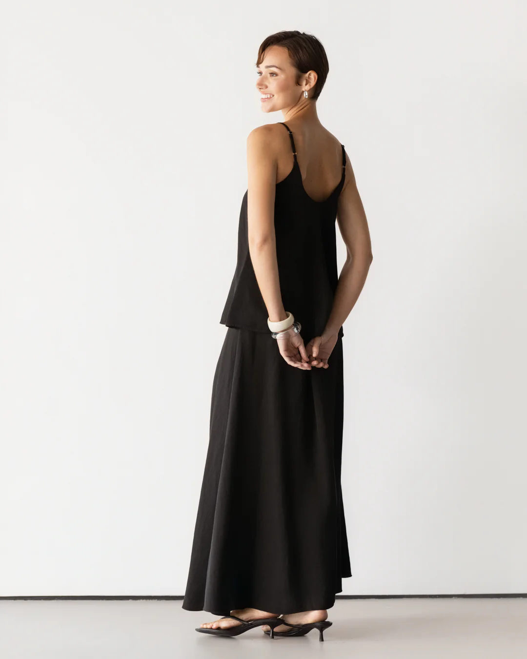 Una Cami Top | Black - Image 2