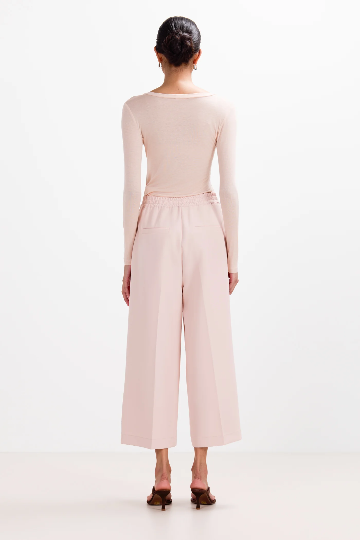 Sylvie V Neck Featherweight Top | Blush | Modal-Silk - Image 7