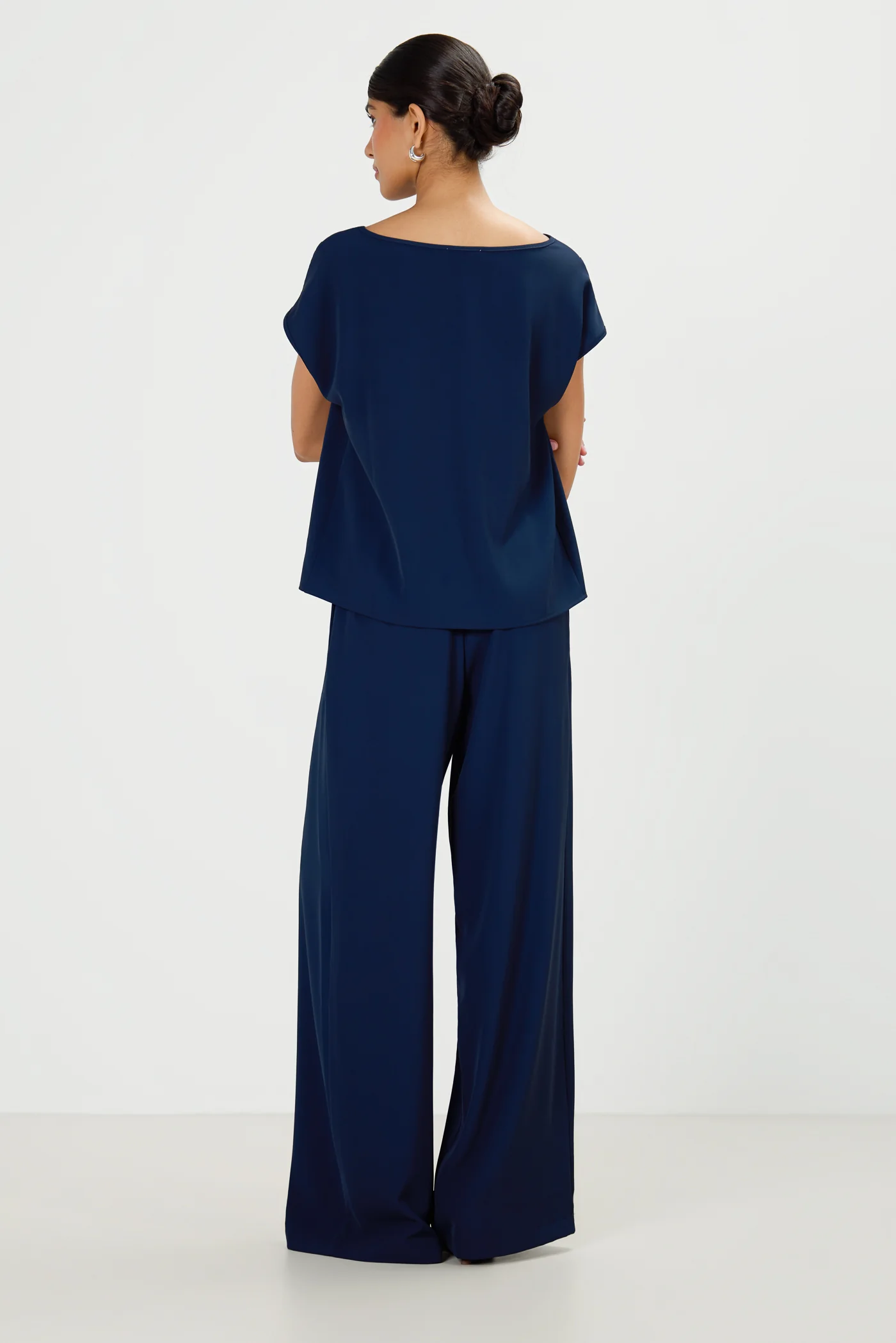 Blanchett Pleated Trousers | Navy - Image 5