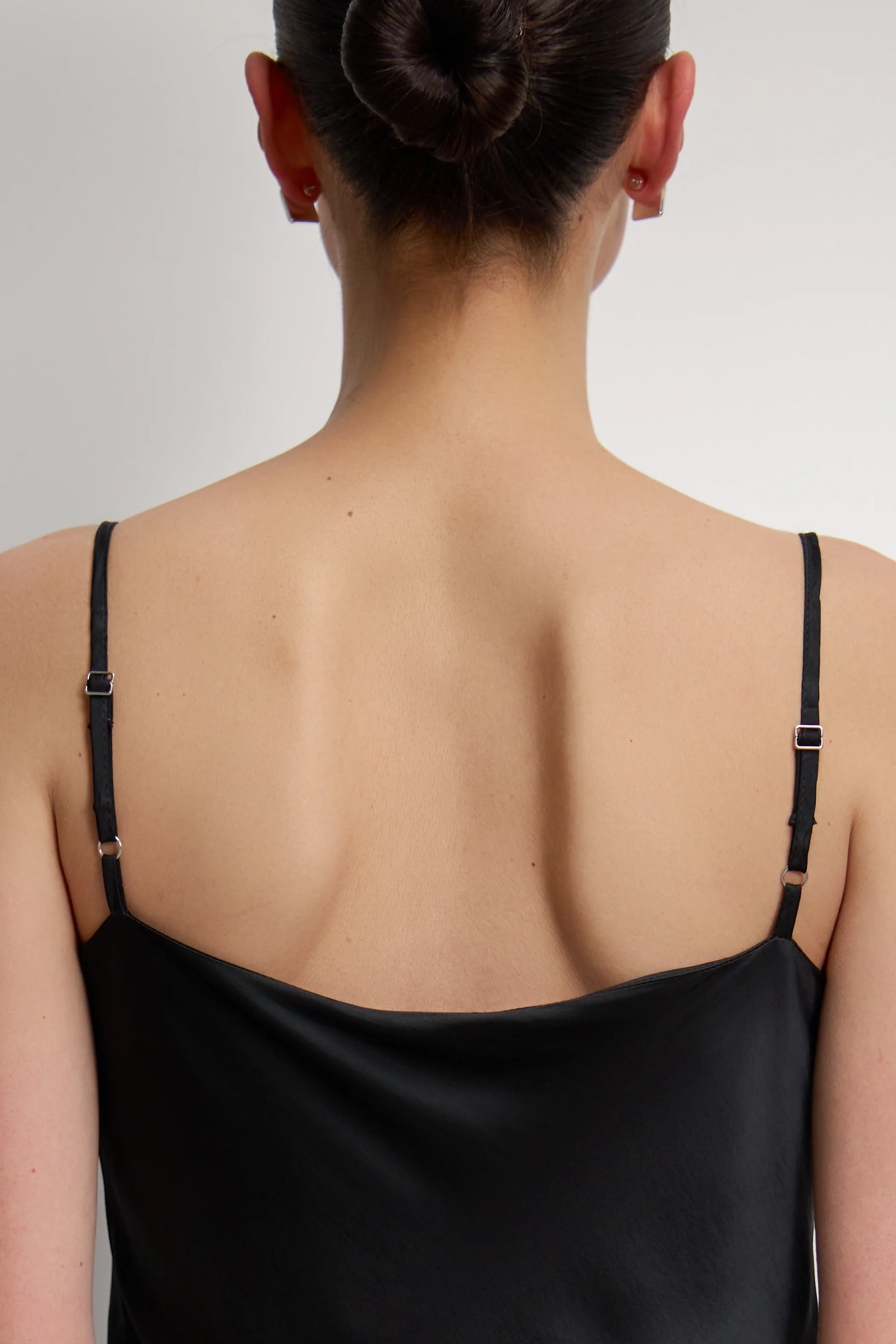 Vionne Strappy Satin Dress | Black - Image 2