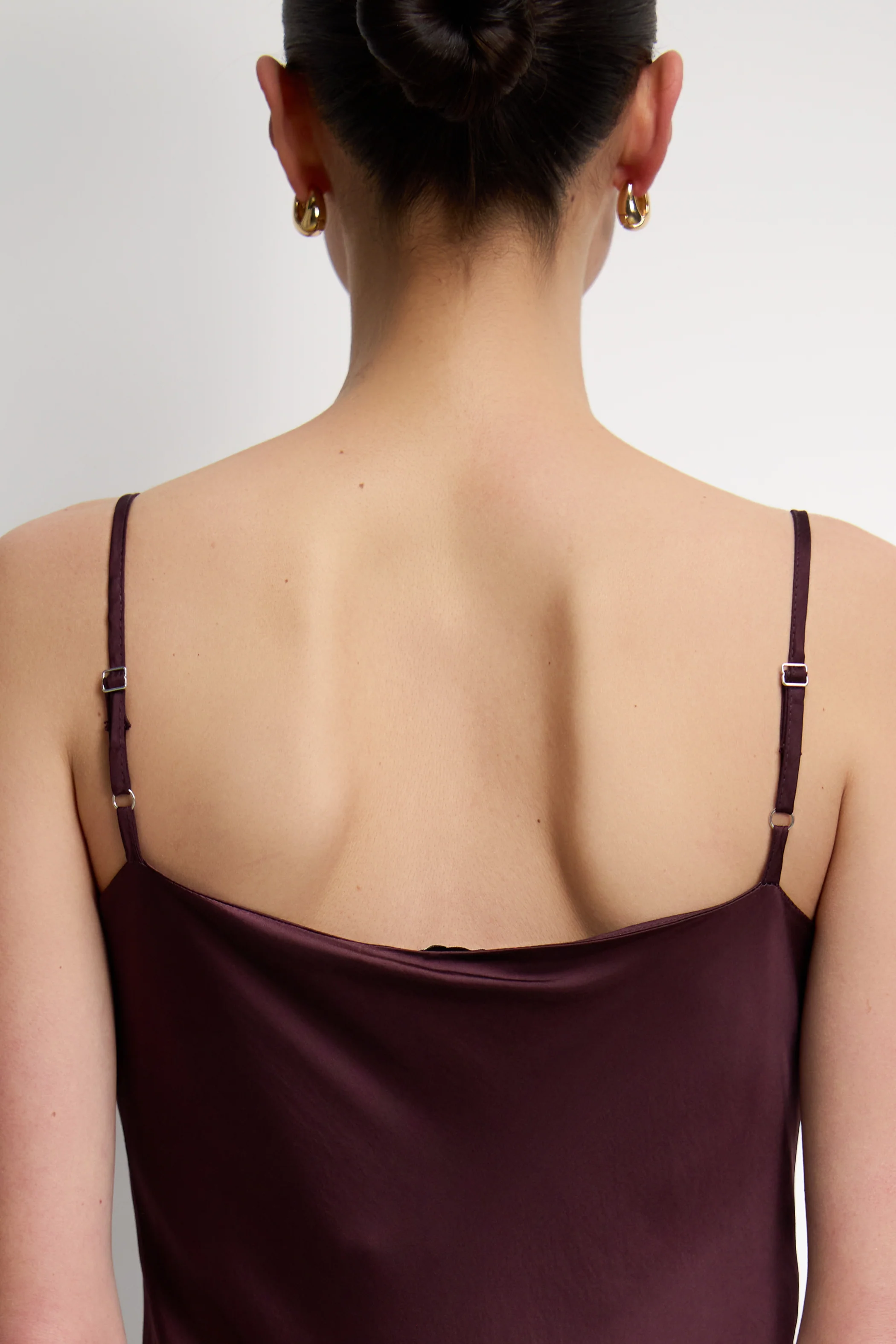 Vionne Strappy Satin Dress | Amethyst Plum - Image 4