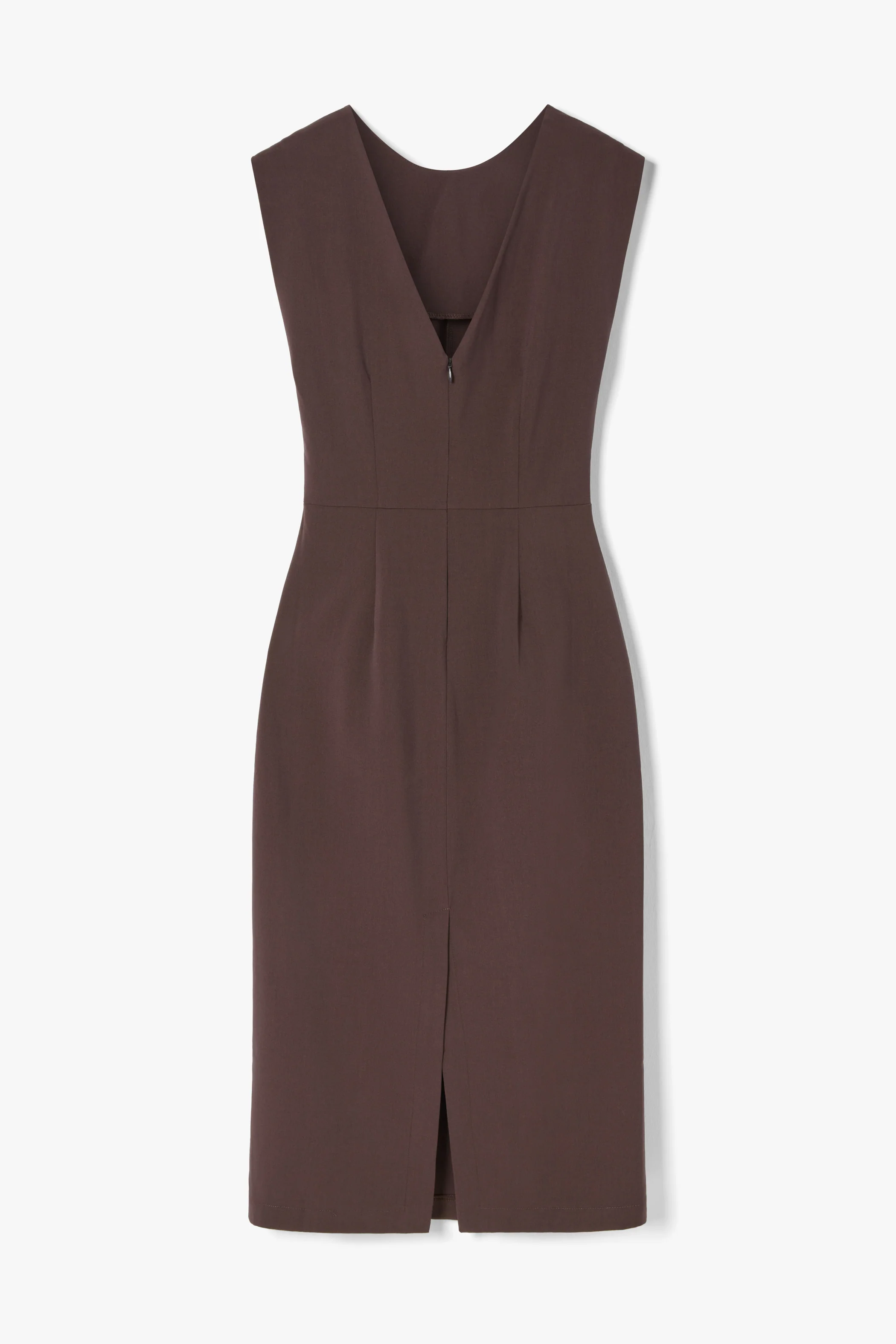 Neve Ruched Dress | Espresso Brown - Image 9