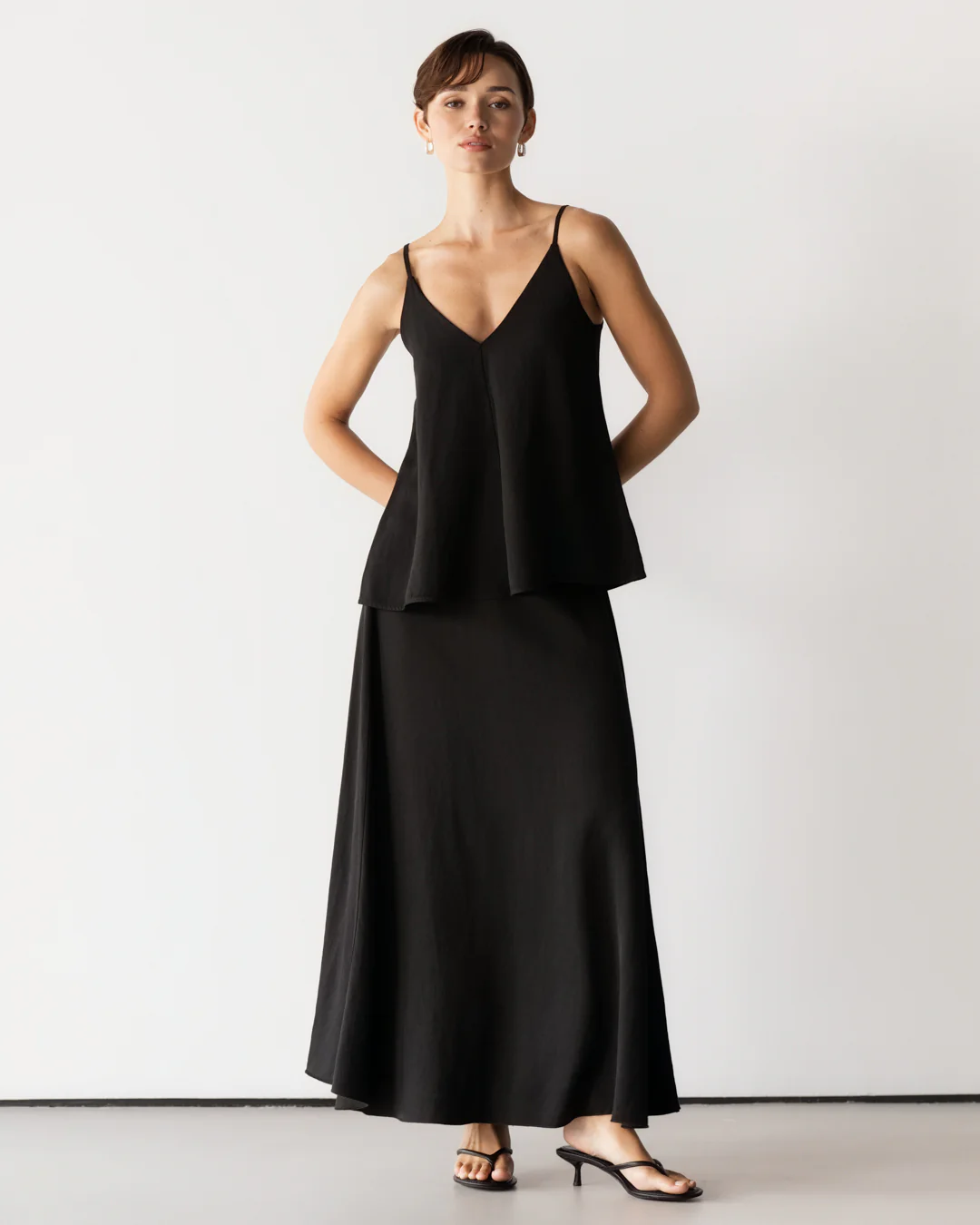 Willa Elastic Waist Skirt | Black - Image 6