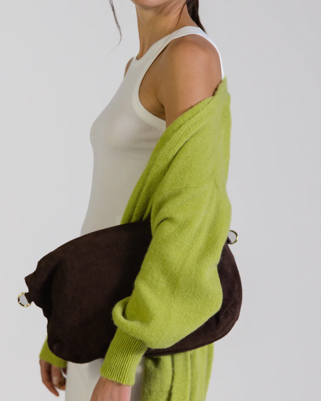 Yasmin Open Cardigan | Lime | Alpaca Blend - Image 4
