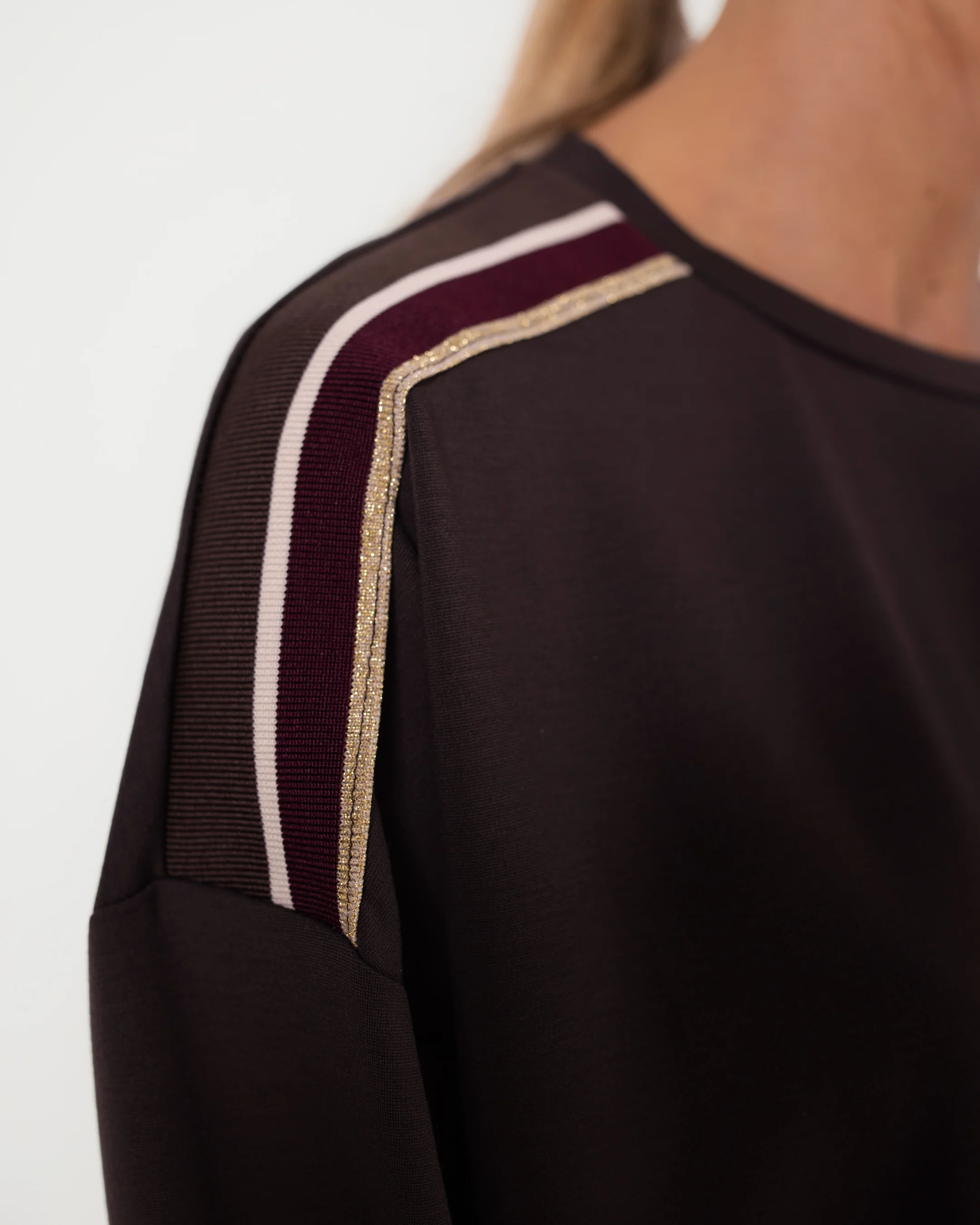 Yumi Striped Top | Chocolate Brown - Image 6